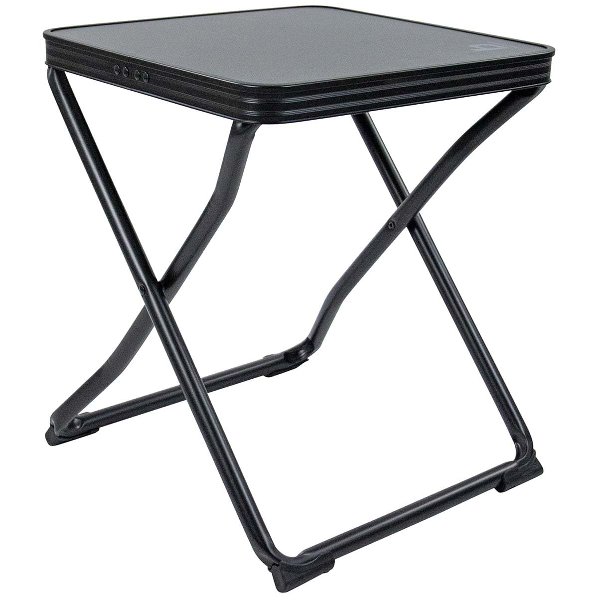 Bo-Camp - Hocker + Ablage - Klappbar - Schwarz