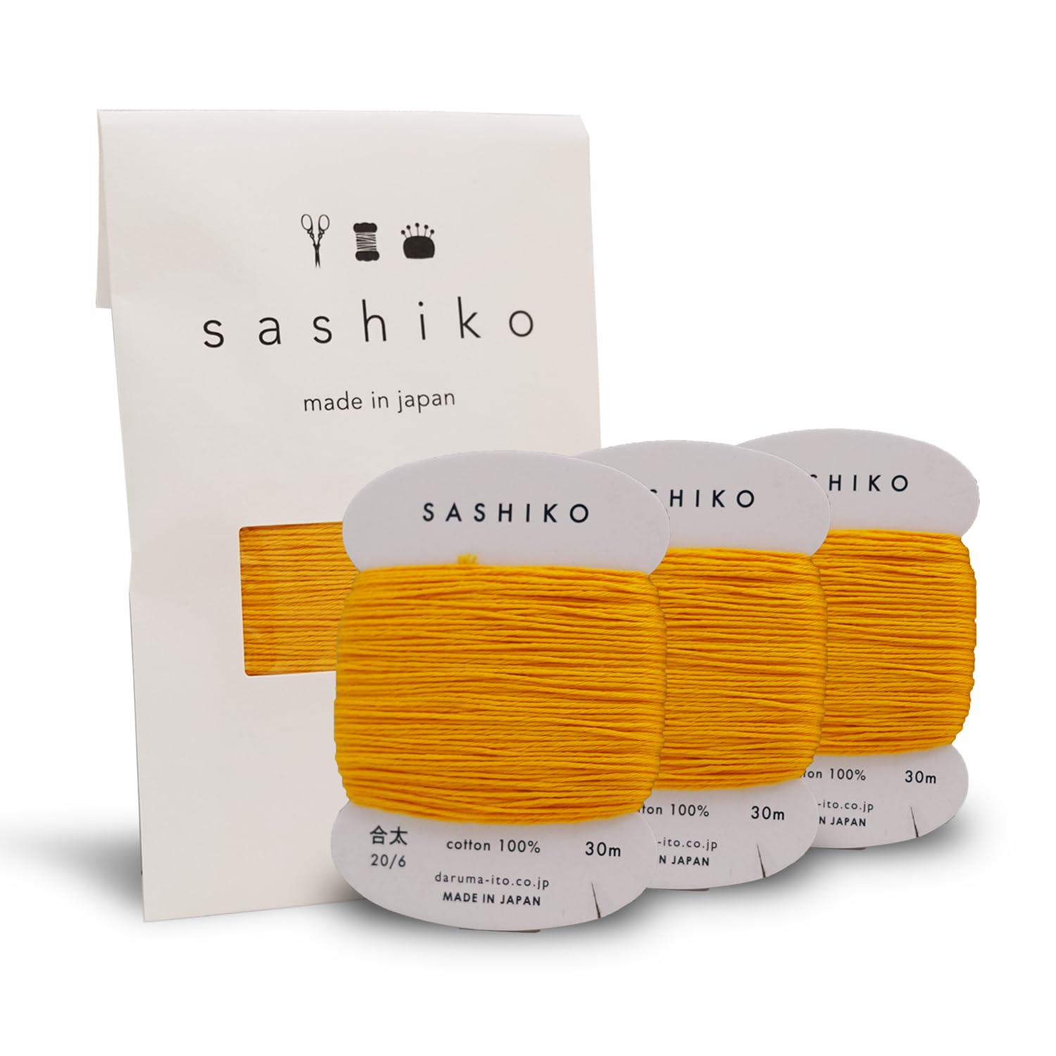 Daruma Sashiko Thread Rolls - Beginner Kits -28