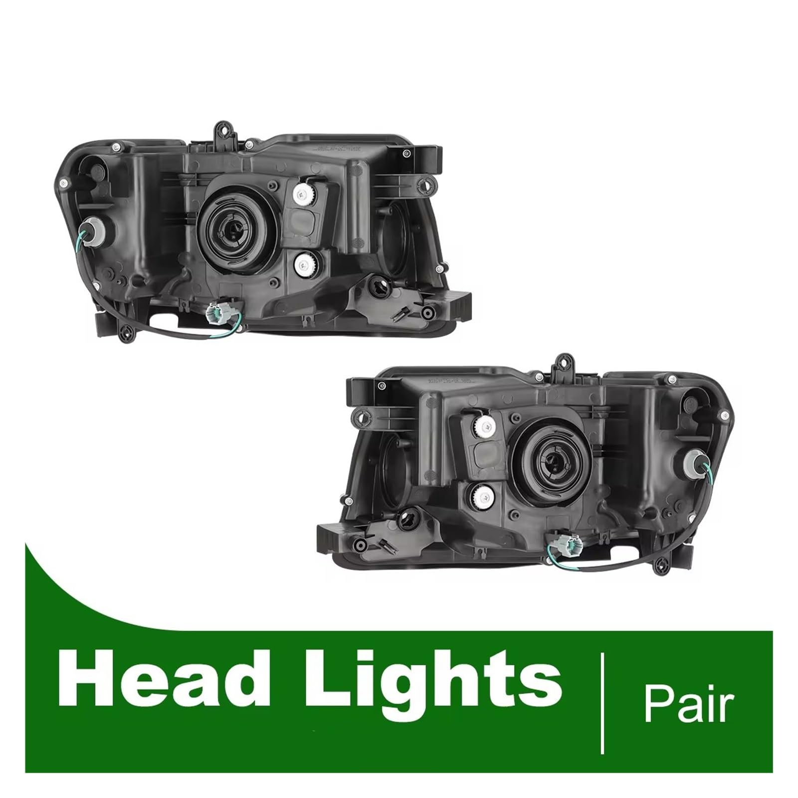 Faros Delanteros Coche para Nissan Patrol GU4 GU5 GU6 GU7 GU8 GU9 Y61 Faro Delantero para Coche con Luces Esquina Parachoques Delantero Impermeable 1 Par Luz Antiniebla