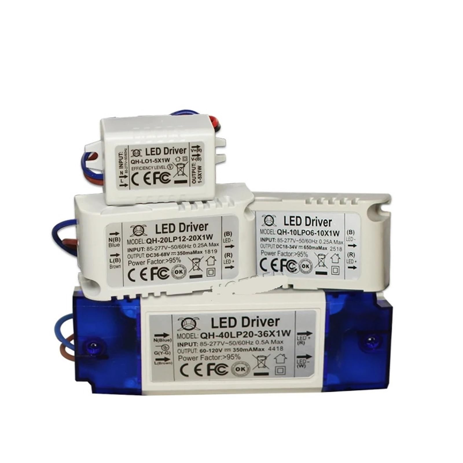 Pilote LED 1W-20W 300mA transformateur courant constant pour alimentation lampe de spot