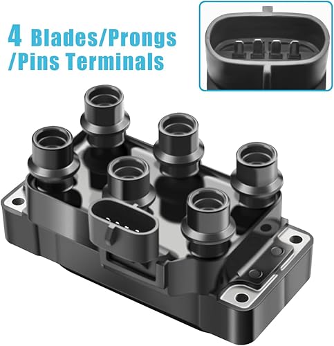 Miniatura 2 de MAS Paquete de bobinas de encendido para Ford Jaguar Mzda Mercury V6 compatible con FD488 C901 DG535 DQ6009