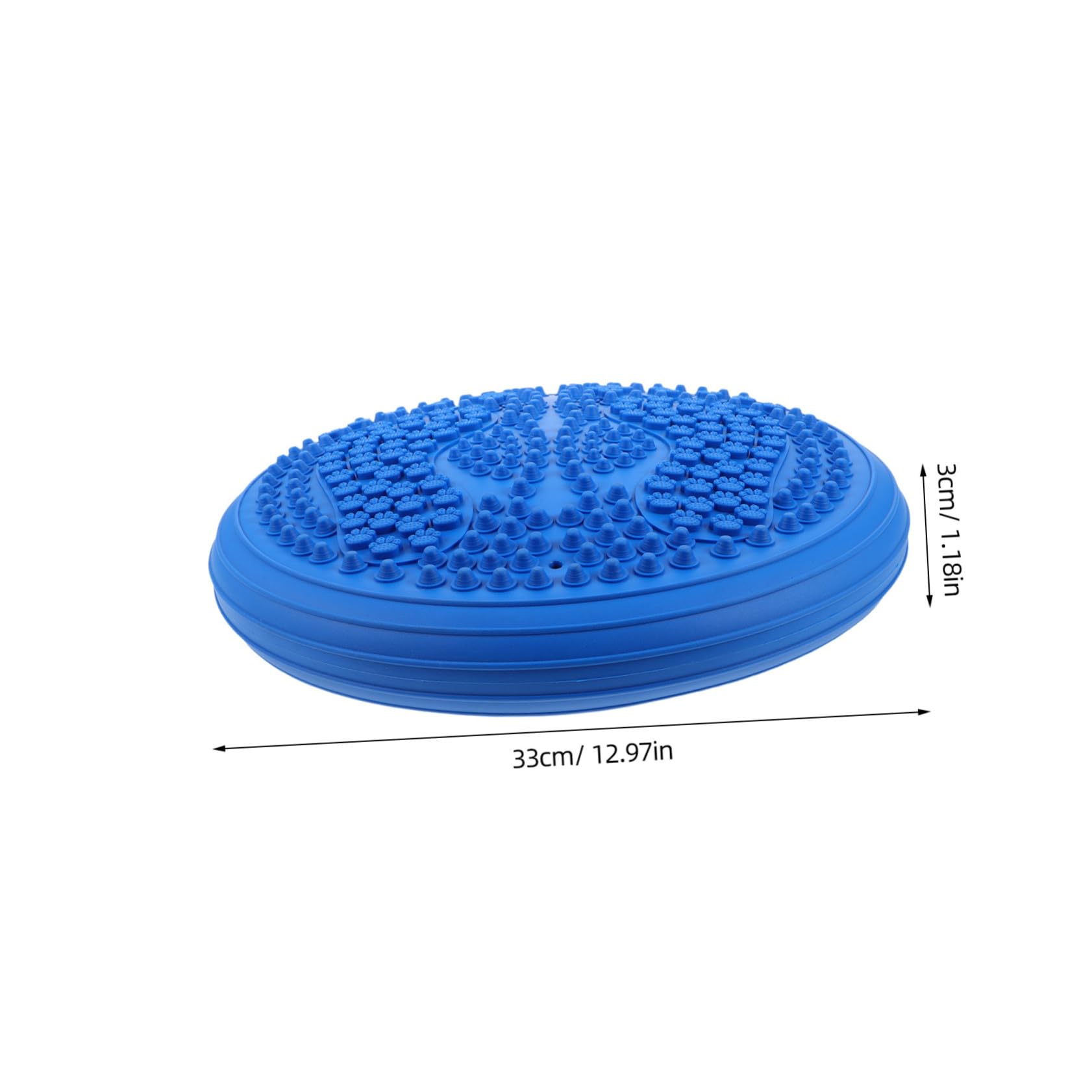 Gatuida Coussin Gonflable Ronde pour Entraînement de Posture avec Surface Massage Points de Pression Épais et Portable pour Gym à la Maison et Jogging Stationnaire