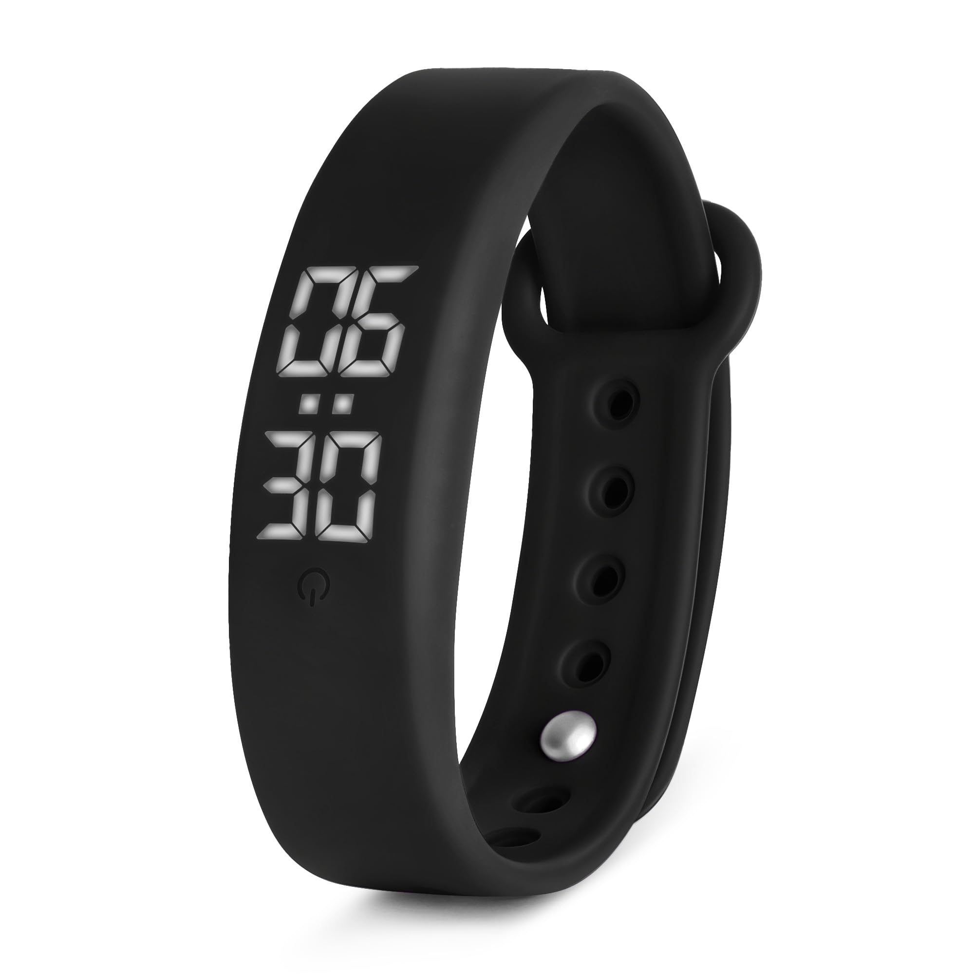 Vibrating Alarm Wristband, Silent Waterproof Watch with Temperature Detection, USB Rechargeable for Heavy Sleepers Students Sports-image-14