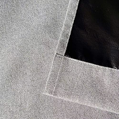 Blackout Kitchen Valance Curtain For Windows Living Room Basement 18 Inch Faux Linen Textured Room Darkening Small Window Treatment 1 Panel Ivory Beige #TOP5