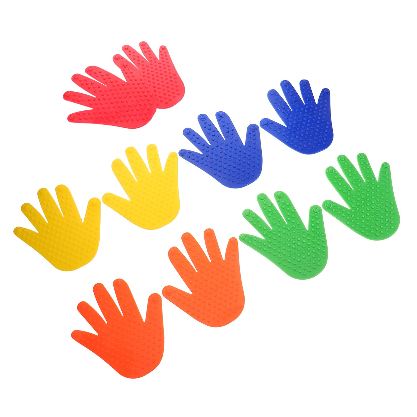 Mipcase 5 Pairs Sensory Floor Mats Handprint Carpet Markers Boys and Girls Adults Educational Tools Hand Shape Sensory Training Rug