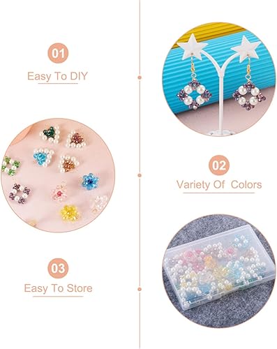 Vista 52 de Cheriswelry 48 dijes redondos de aleación de cristal de aleación de oro plateado de 0.295 in con diamantes de imitación, colgantes pequeños