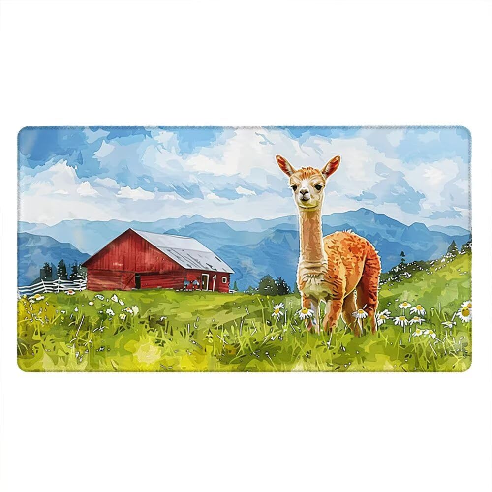 Podkładka pod mysz do gier 1800 x 900 mm, duża podkładka pod mysz do gier z przeszytymi krawędziami, mata na biurko, antypoślizgowa podstawa, podkładka pod klawiaturę, wodoodporna powierzchnia