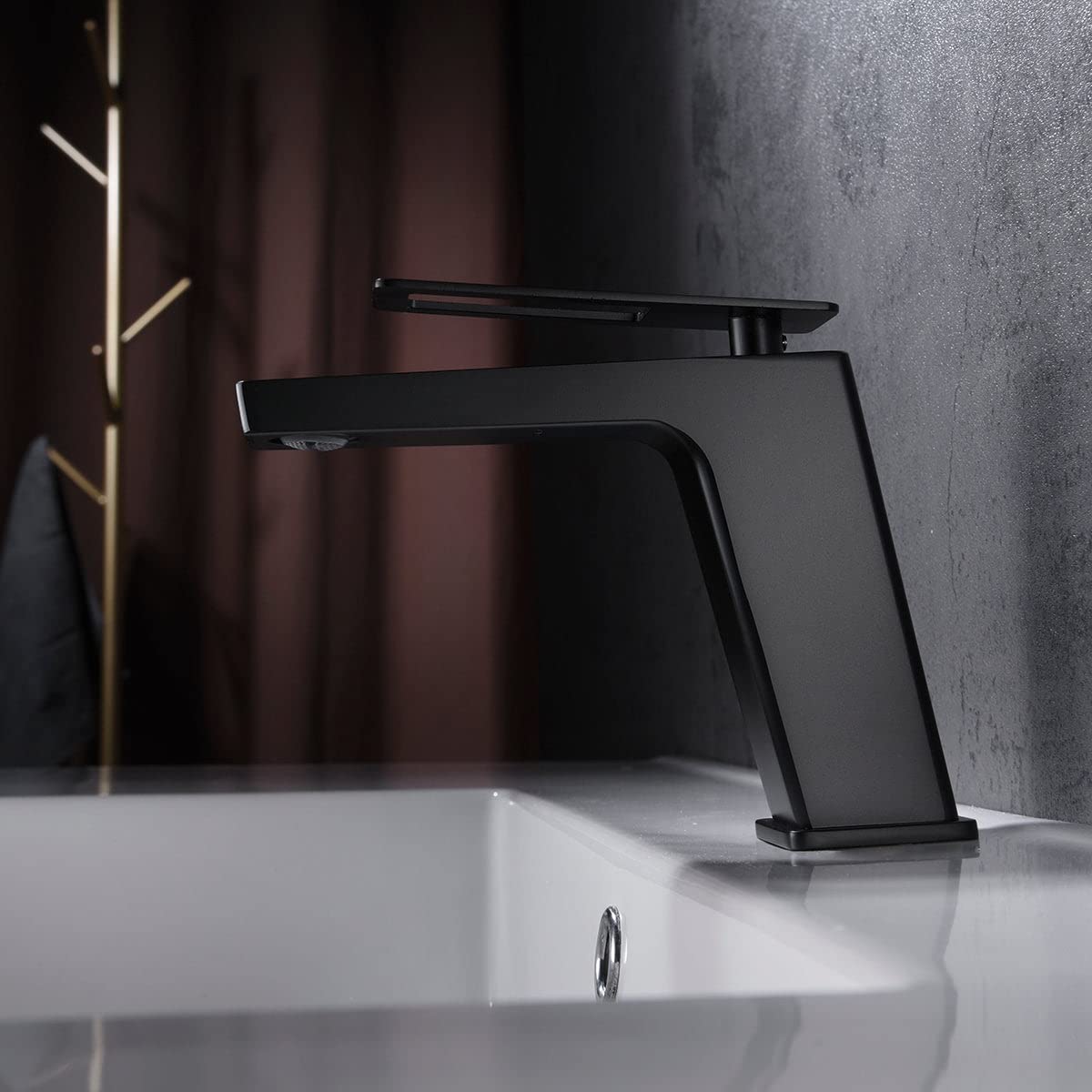 IMEX BDC032-1NG Suecia Grifo de Lavabo Negro Mate