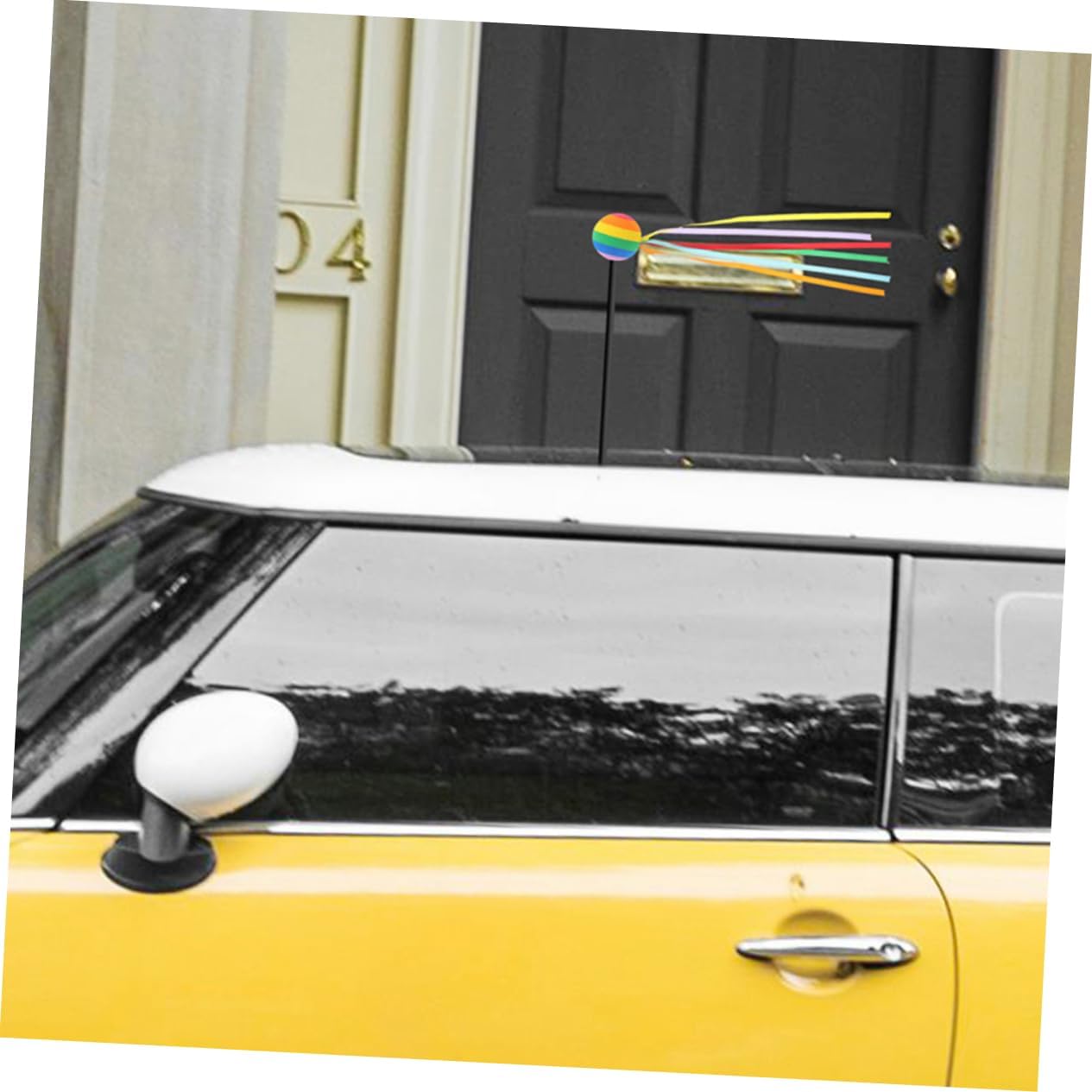 MAGICLULU 4pcs Unique Car Decor Weatherproof Antenna Balls Vibrant Toppers Easy Install Automotive Accessories
