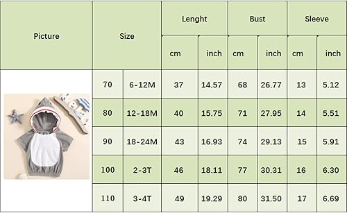 Miniatura 6 de Sudadera casual con capucha de tiburón para bebé niño, sudadera con capucha de manga corta, disfraz de cosplay