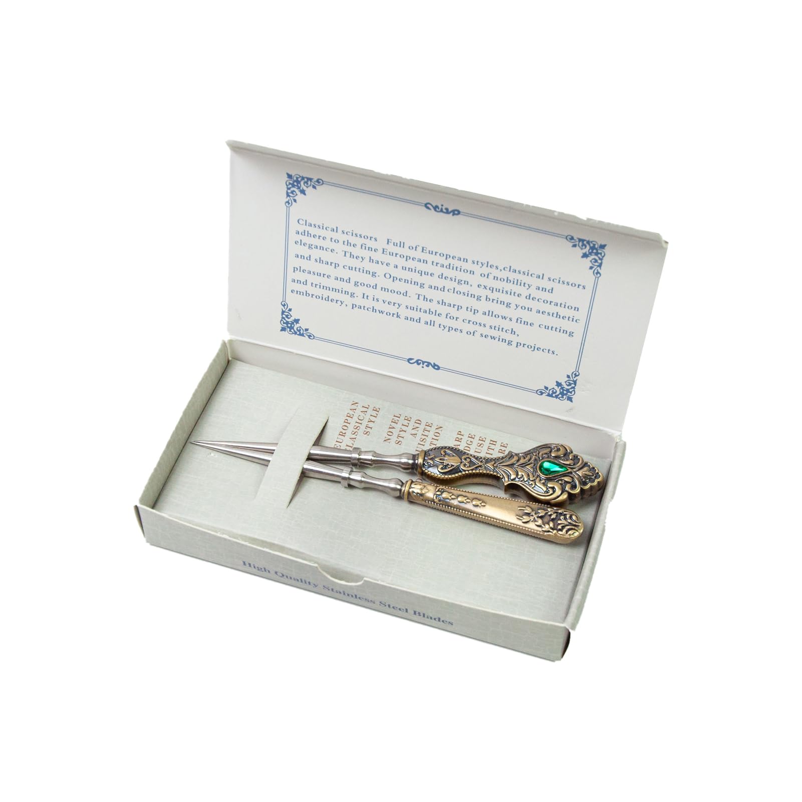 Kit De 2 Poinçons à Cuir RASOLI - Acier Inoxydable - Style Vintage - Pour Couture Et Travail Du Cuir
