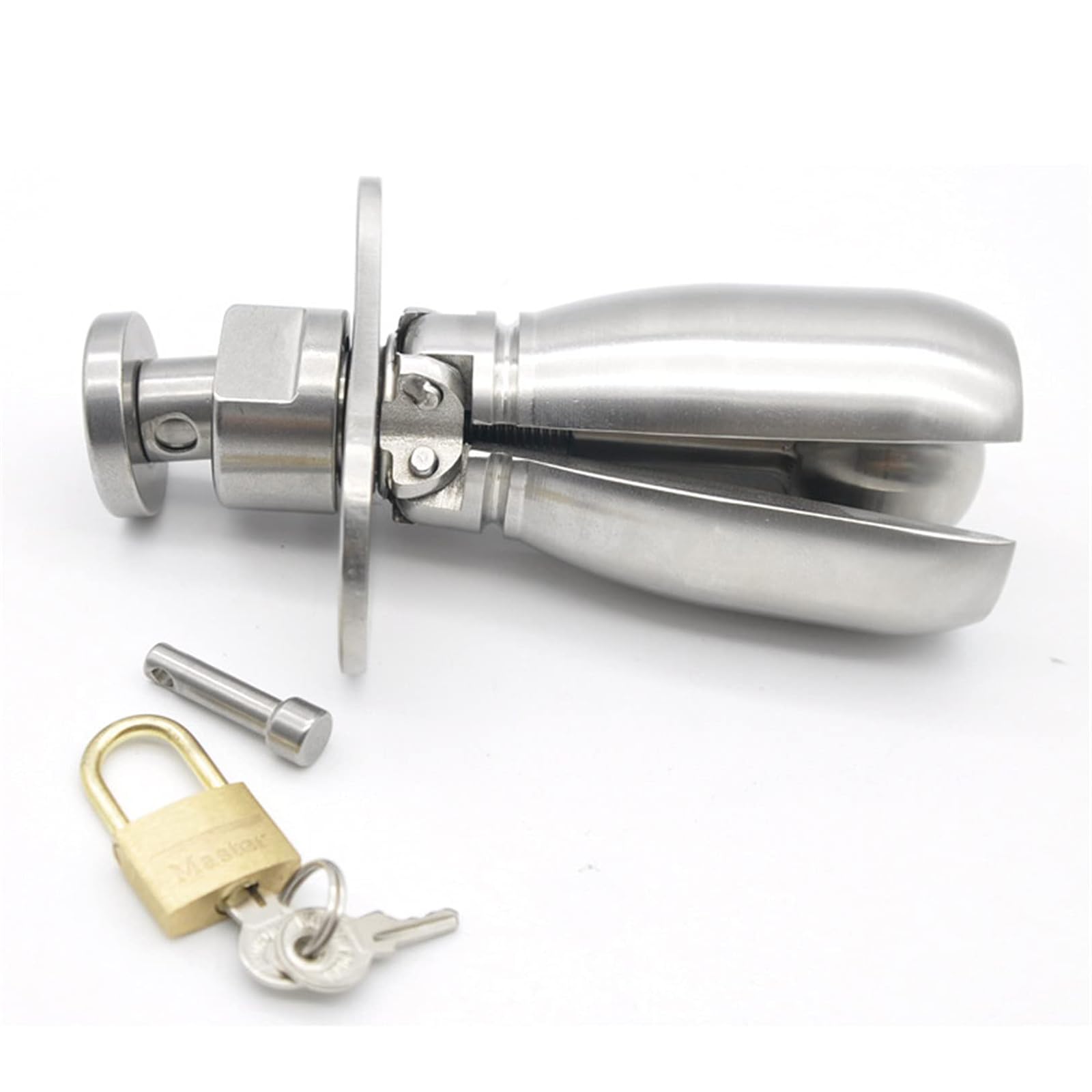 Plug Anale Regolabile Butt Plug in Metallo Blocco di Castità Ano Espansione SM Gioco Plug Anale Pesante in Acciaio Inossidabile Dilatatore Ano Fisting BDSM Giocattoli Sessuali