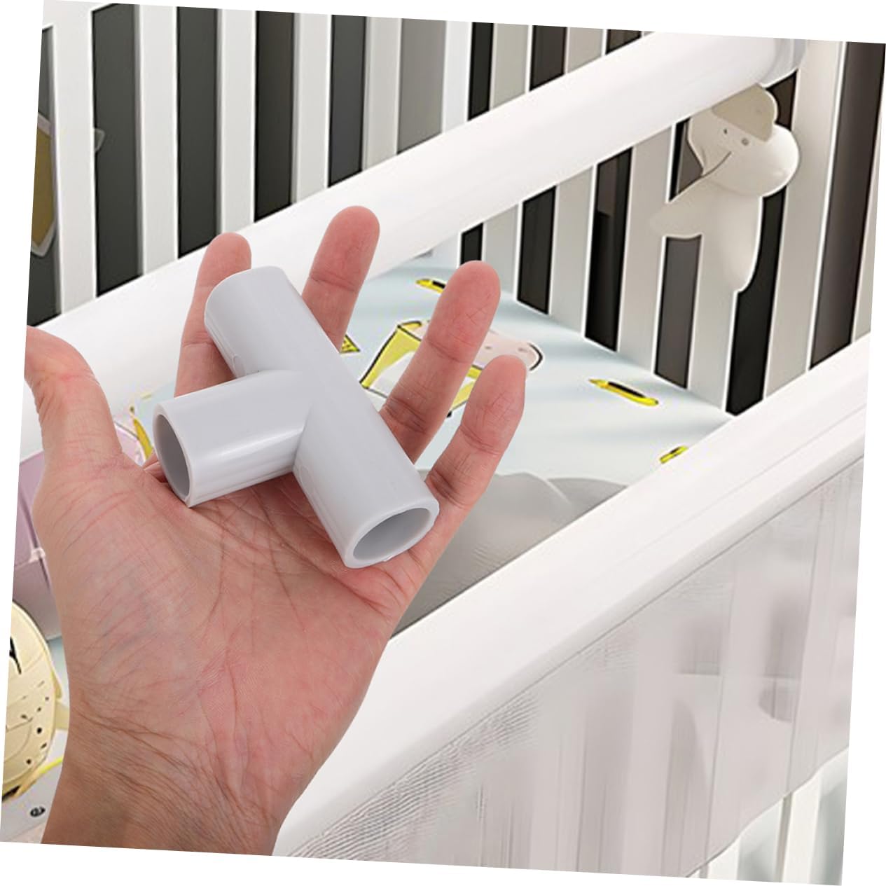 12pcs Playpen Connector for Indoor Safety Fences Durable Pe Pipe Fittings for Playpens Multipurpose Replacement Accessories for Home Garden Use