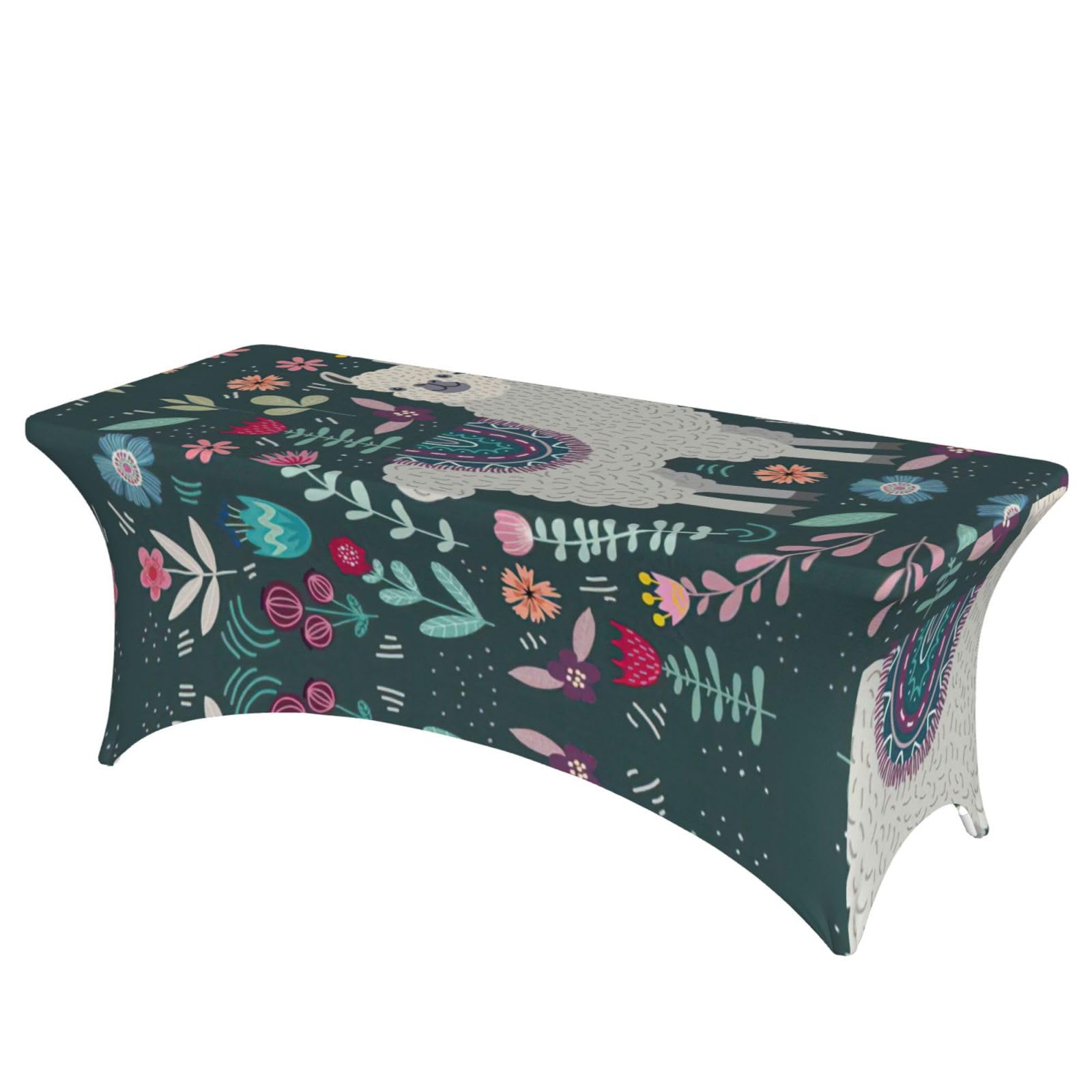 Nappe de table extensible alpaga 1,8 m pour mariage fête et banquet