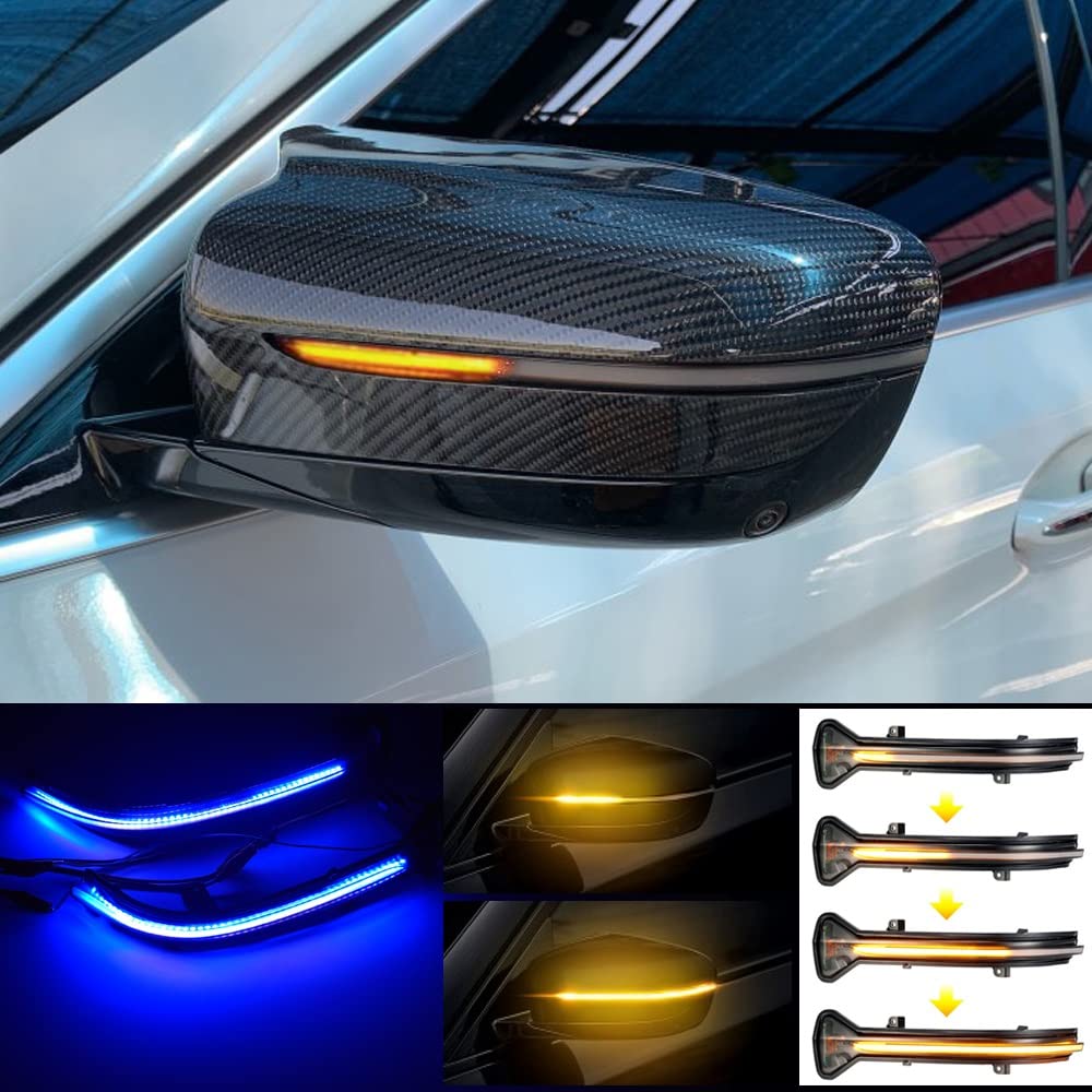 Generico Specchio Luci Per 5 Serie G30 G31 6 7 G32 G11 G12 M5 F90 Dinamico Indicatore Di Direzione Lampeggiante Sequenziale Specchio Laterale Della Lampada Trim