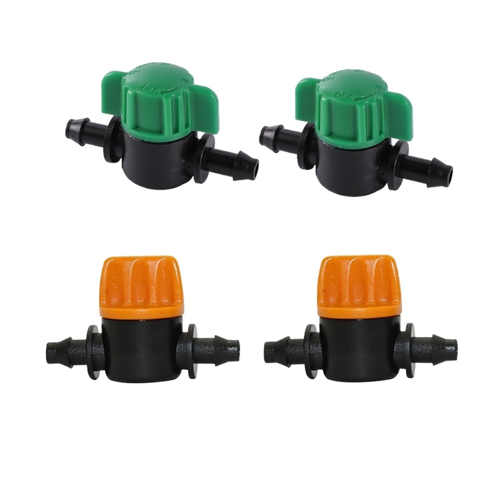 Vanne miniature 4/7 mm avec interrupteur à raccord cannelé pour tuyau d'arrosage