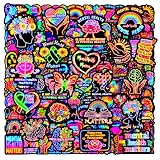 160 Neon Mental Health Stickers,Waterproof Vinyl Mental Health Matters Awareness Items Stickers, Inspirational Motivational Decals for Laptop Skateboard Luggage Phone Case
