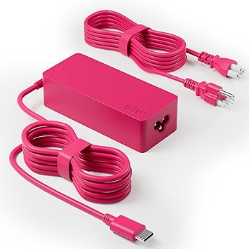 Jeunesse USB-C 65W 45W AC Charger Compatible with Lenovo ThinkPad T480 T490 T580 ADLX65YDC2A ADLX65YLC2D ADLX65YDC3A ADLX65YDC2D chromebook 2nd Gen S330 Replacement Laptop Power Supply Adapter Cord