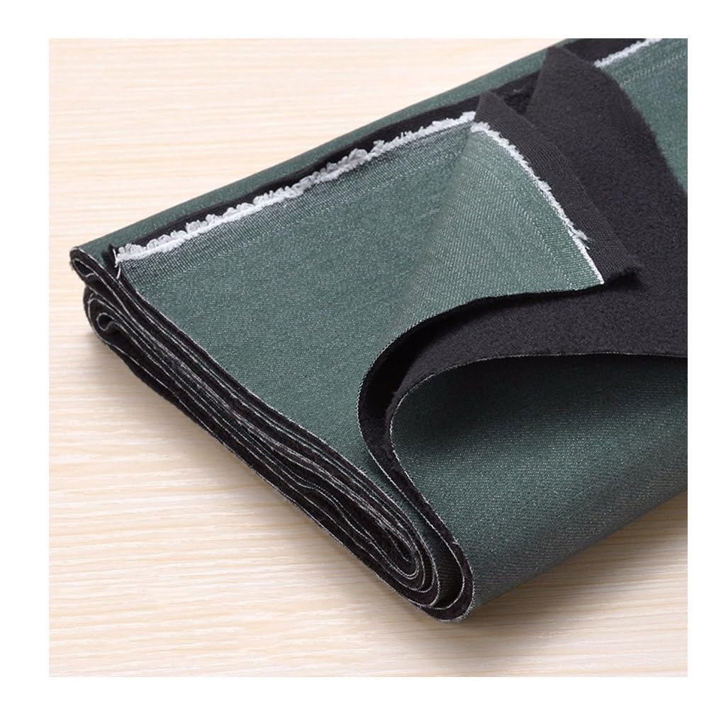 50 * 140 Cm Tinta Unita A Maglia In Pile, Tessuto In Pile Anti Pelucchi Tessuto Patchwork Panno Per Fai Da Te Cucito A Mano Bambole(Dark Green 1,10x1.4M)
