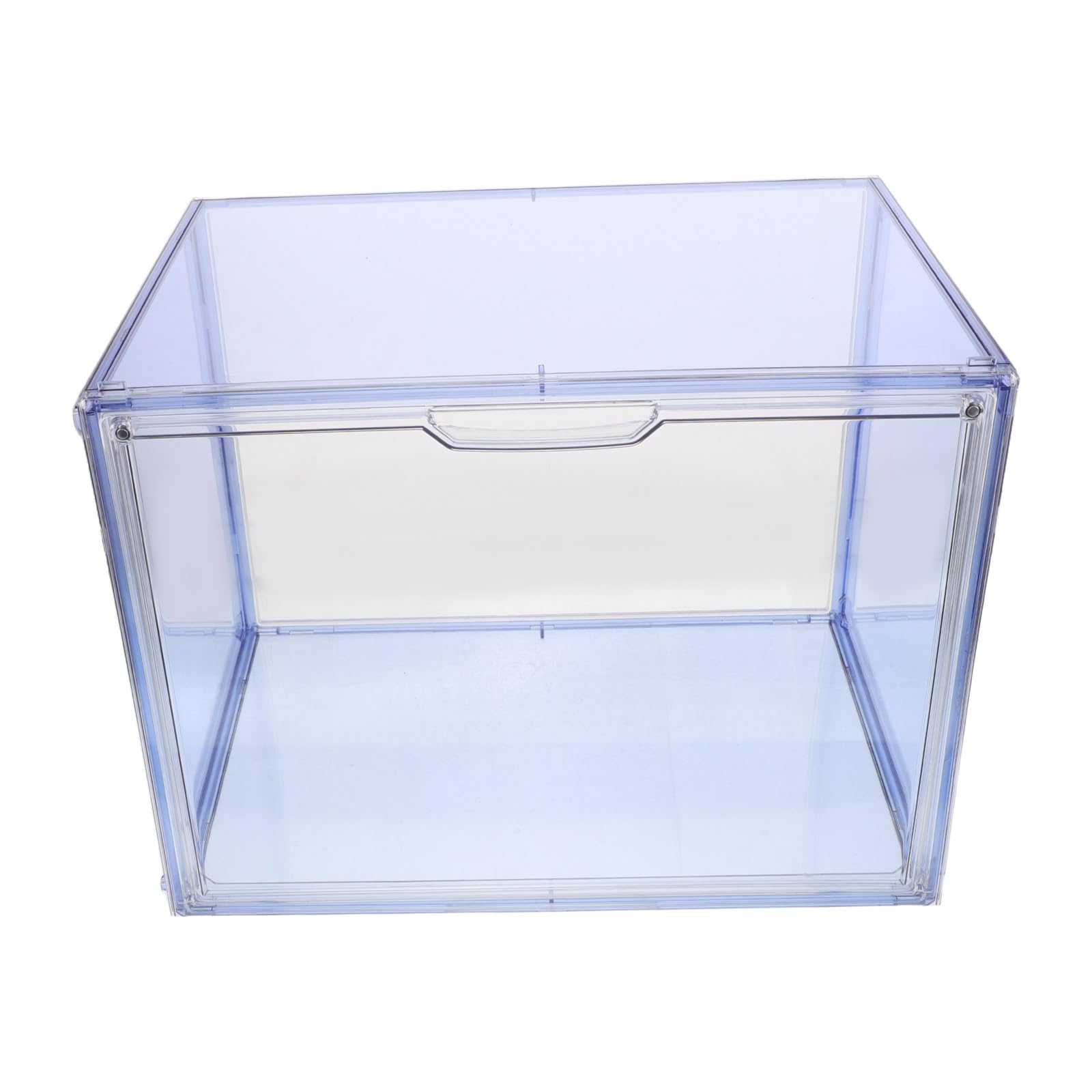 Didiseaon Caja Transparente Apilable para Libros PET Acceso Frontal