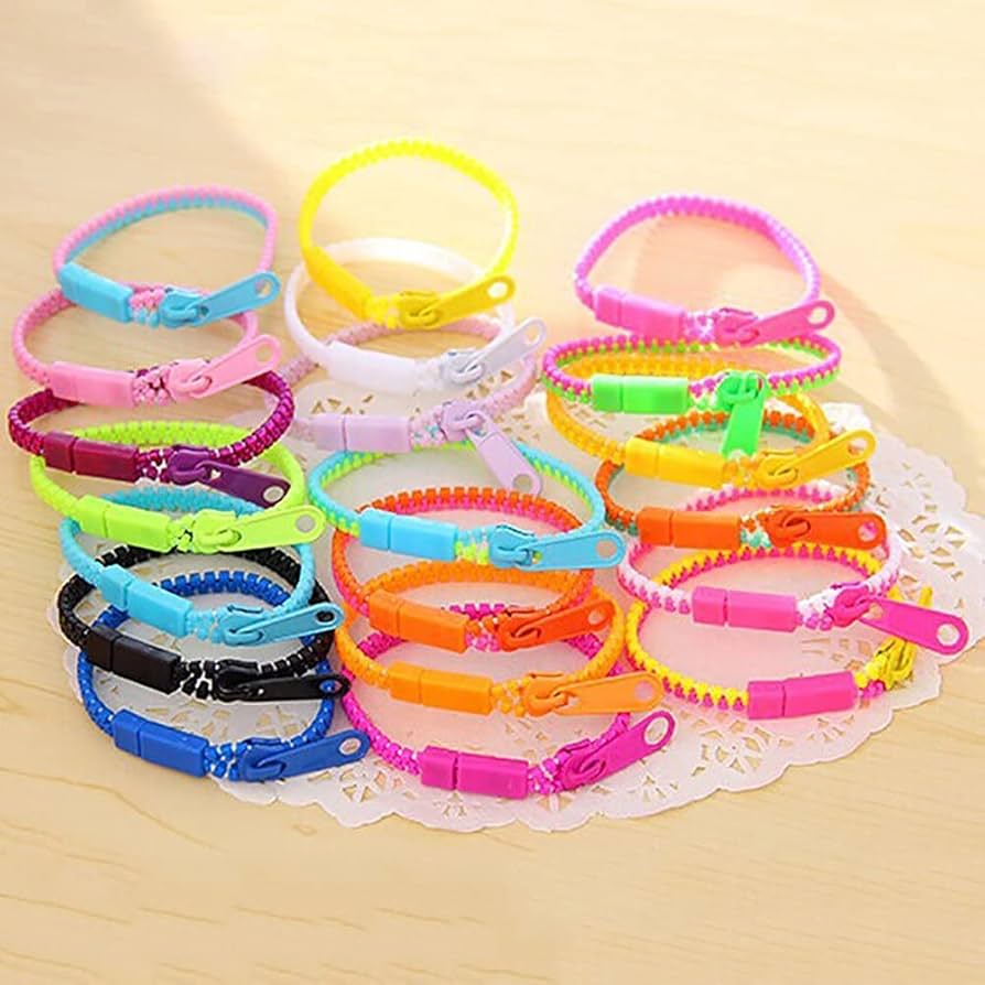 Amazon.co.jp: meimeileファスナーブレスレット、混合色(色ランダム