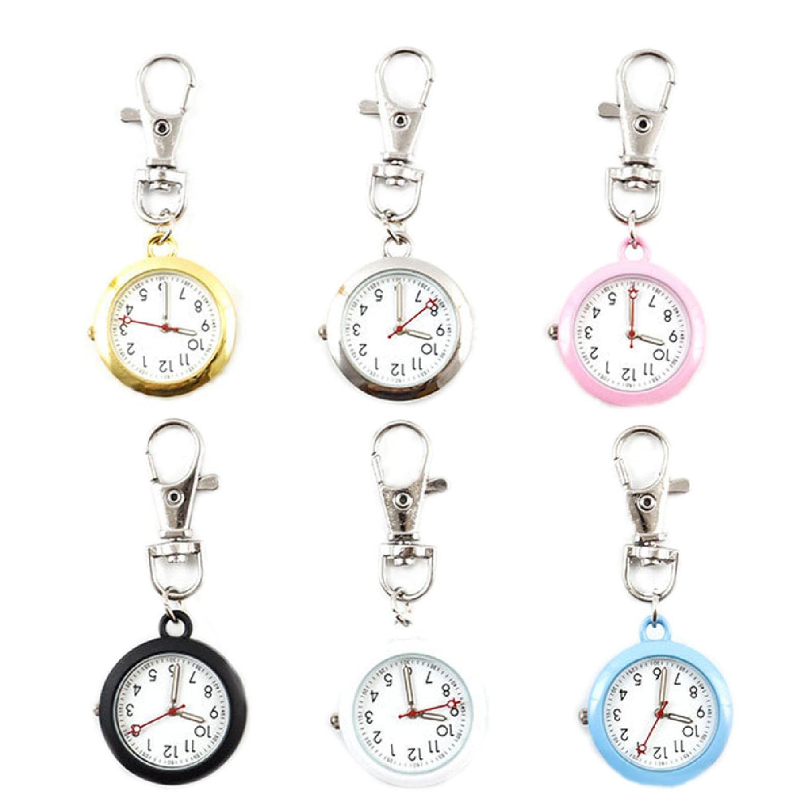 Baluue Orologio Da Tasca Per Infermiera – Al Quarzo, Leggero In Metallo Con Ciondolo, Portachiavi Pratico