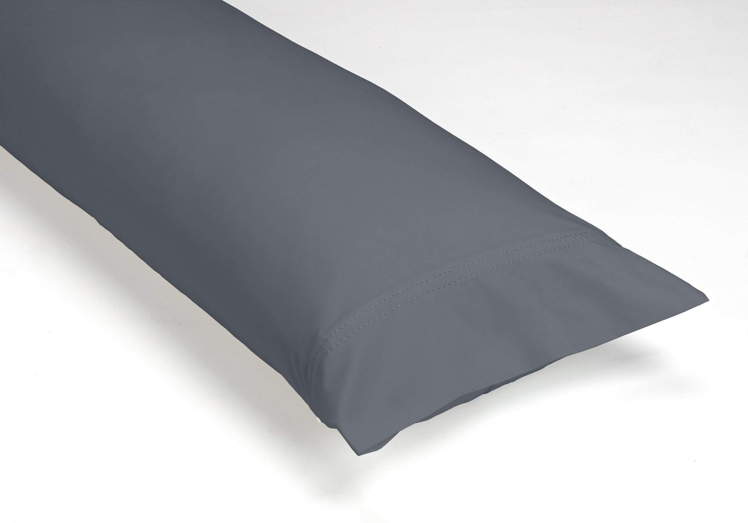 Juego de sábanas de algodón orgánico de 200 hilos, color ceniza. Cama de 160 cm