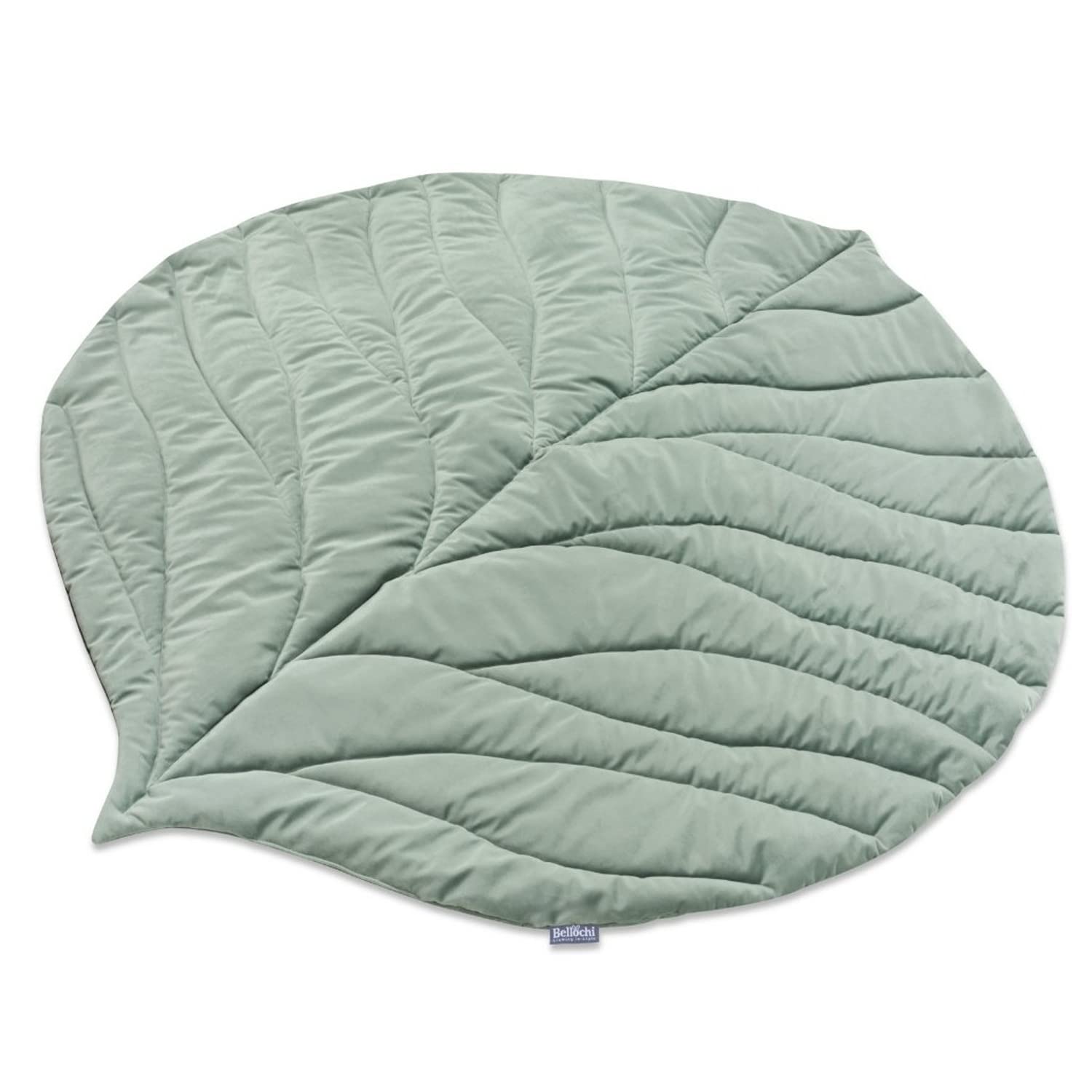 Bellochi Tappetini da Gioco per Neonati e Bambini - Universale e Lavabile Tappeto da Gattonamento - Uso Interno ed Esterno - Tessuto in Velluto Morbido - Forma a Foglia (95x78 cm, Vert clair)