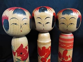 日本の伝統こけしセット Amazon | X206伝統こけし山形系6体セット高さ約～24㎝小林清次郎