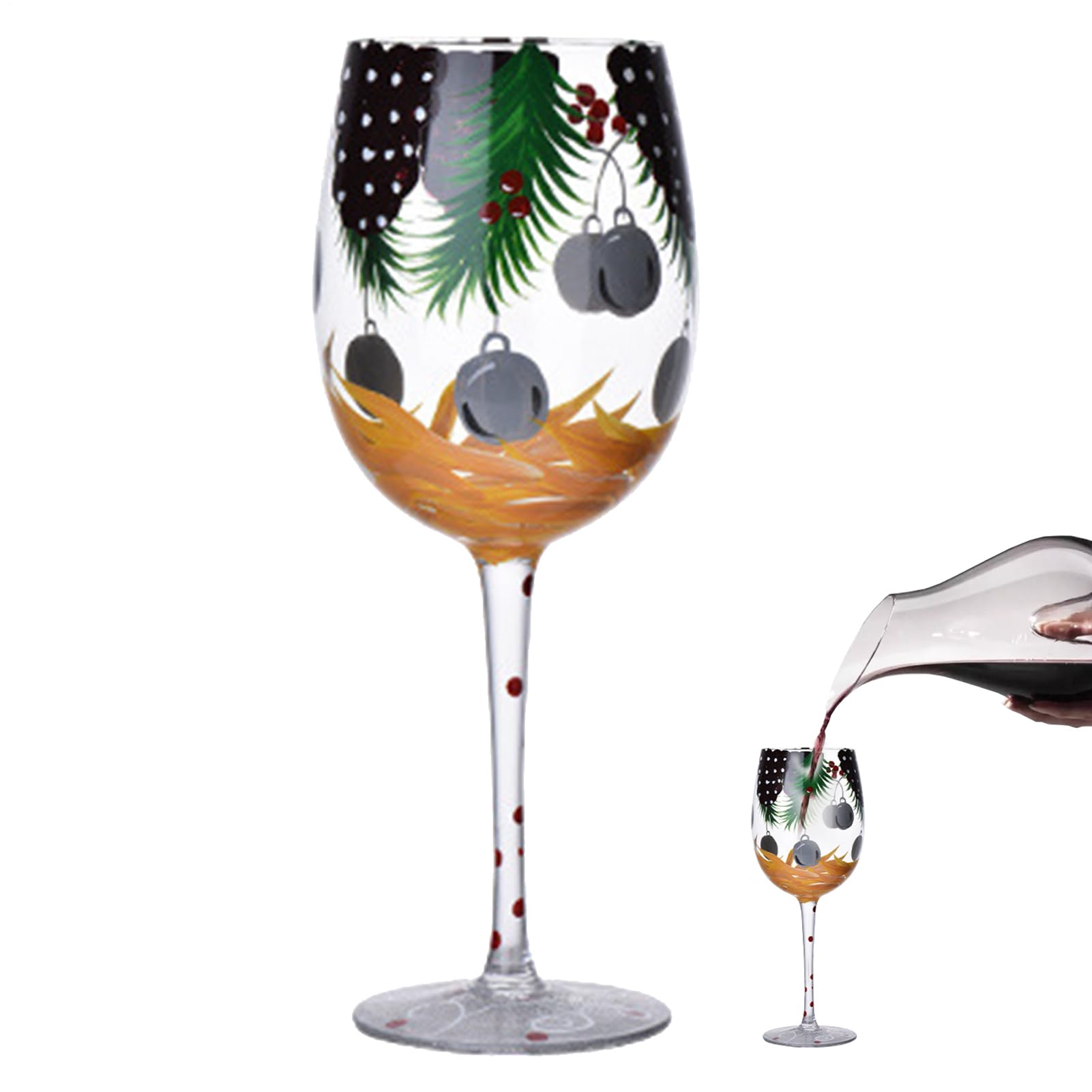 Verres à vin de Noël élégants pour illuminer votre table de fête en famille