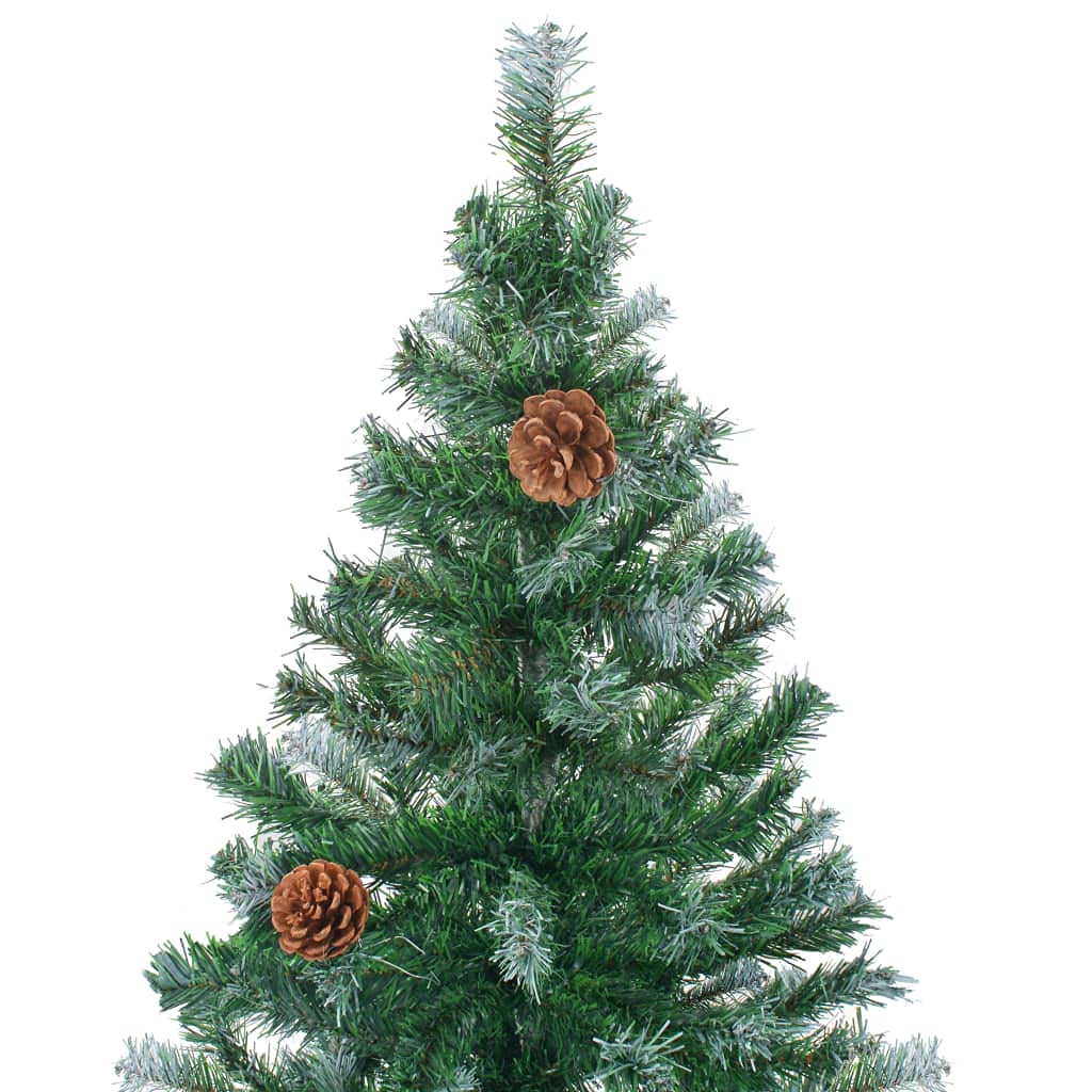 vidaXL Albero di Natale Artificiale con Pigne 210 cm