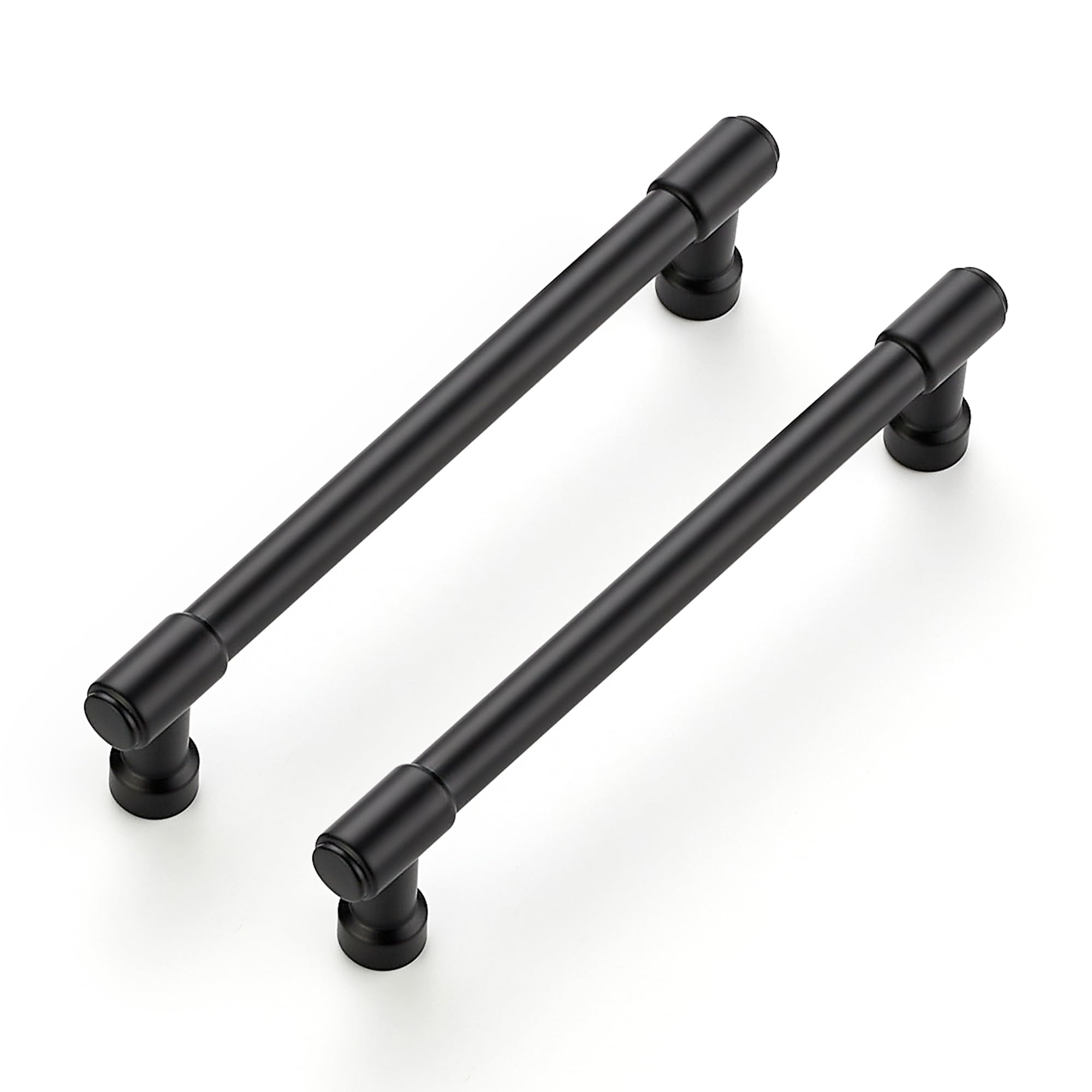 Ravinte Matte Black Kitchen Pulls Cabinet Handles 5 Inch 2 Pack