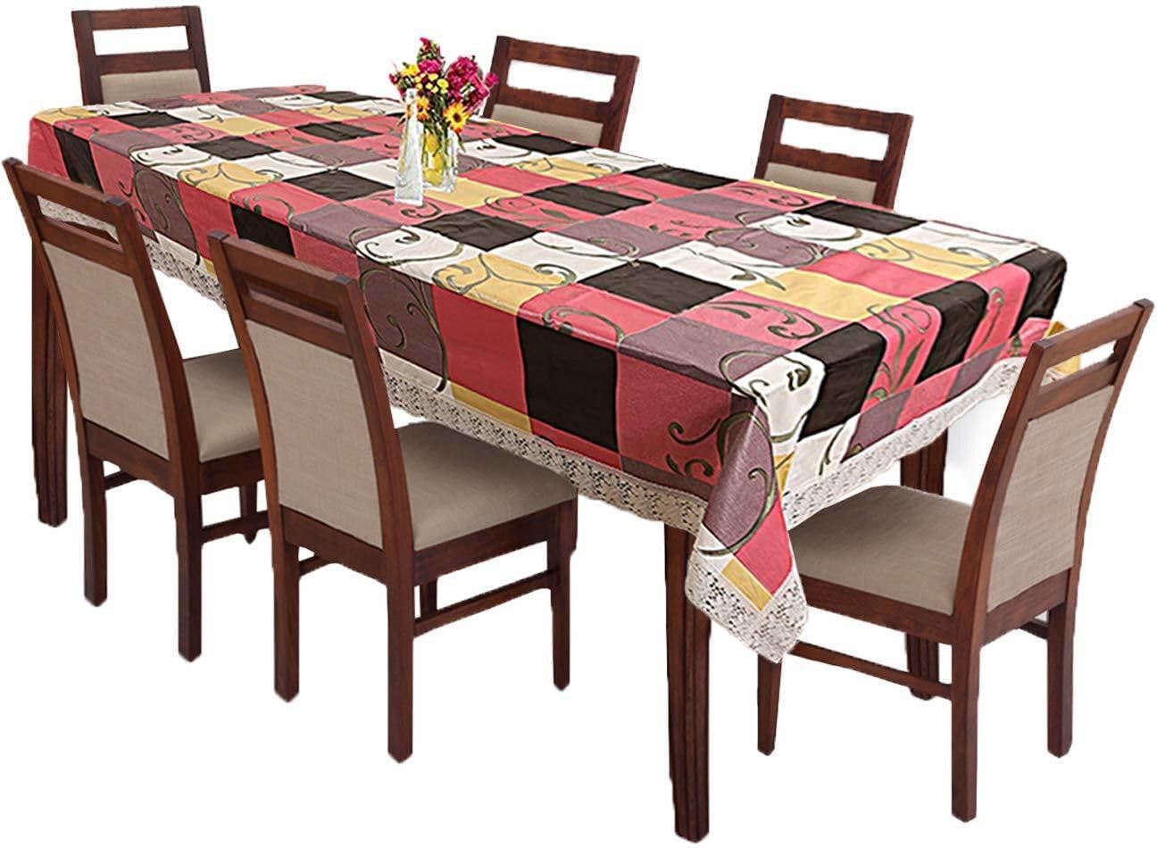 ZITIN Multi Pink Dinning Table Cover Size: 60 in x 108 in | Multi pink Dinning Table cover Size: 60 In x 108 In-image-49