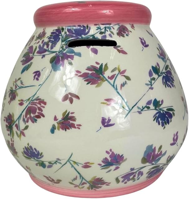 Treasure Trove Ceramic Money Pots (Pink Floral)