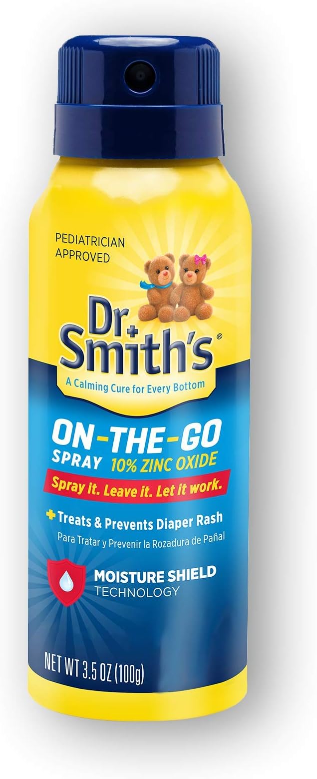 Amazon.com: Dr. Smith's Diaper Ointment On-The-Go Diaper Rash Spray, 3. ...