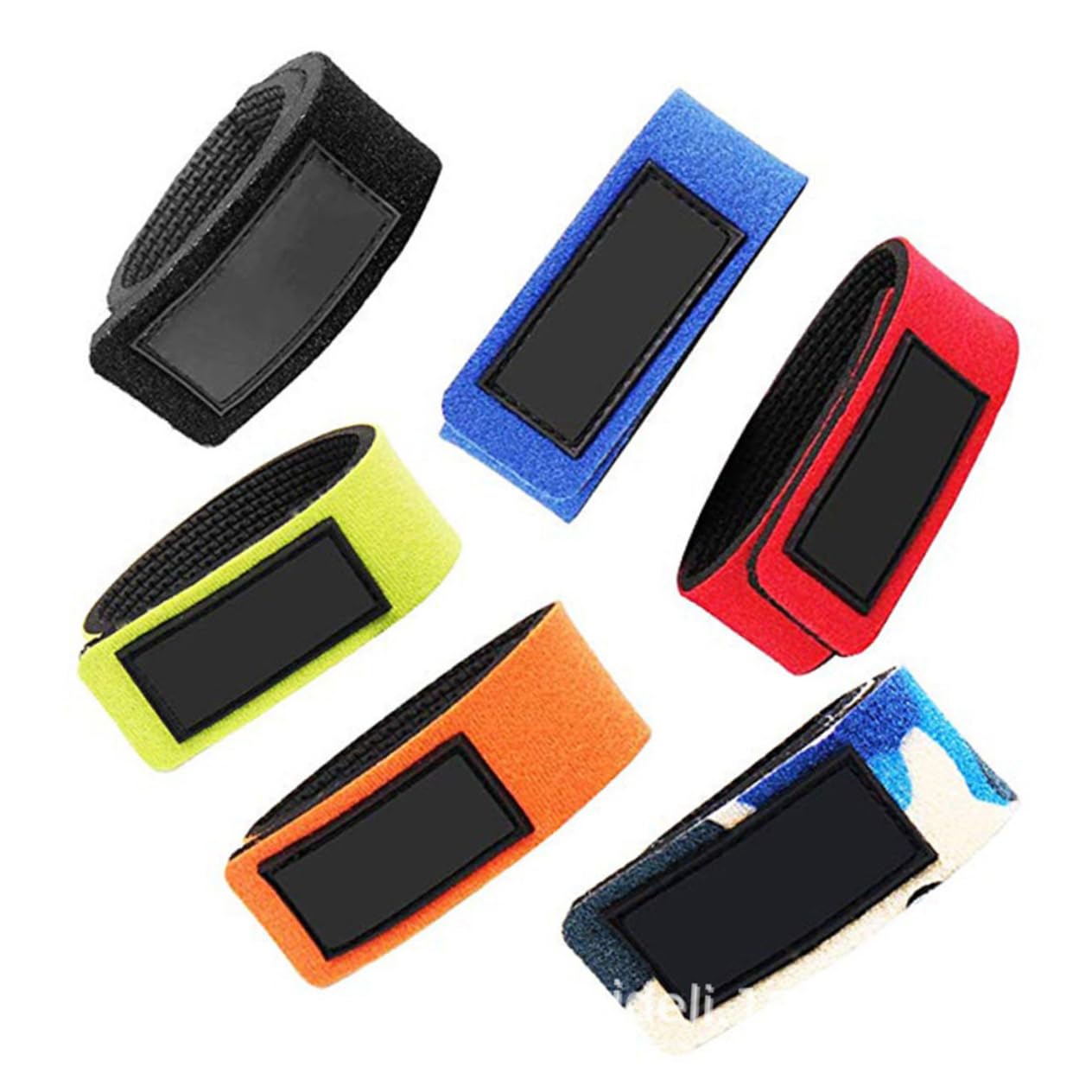 NAMOARLY Fishing Rod Tie Straps 8 Pack Anti-Slip Straps Rod Belts Rod Ties Fishing Rod Sleeves Elastic Wrapping Bands for Anglers