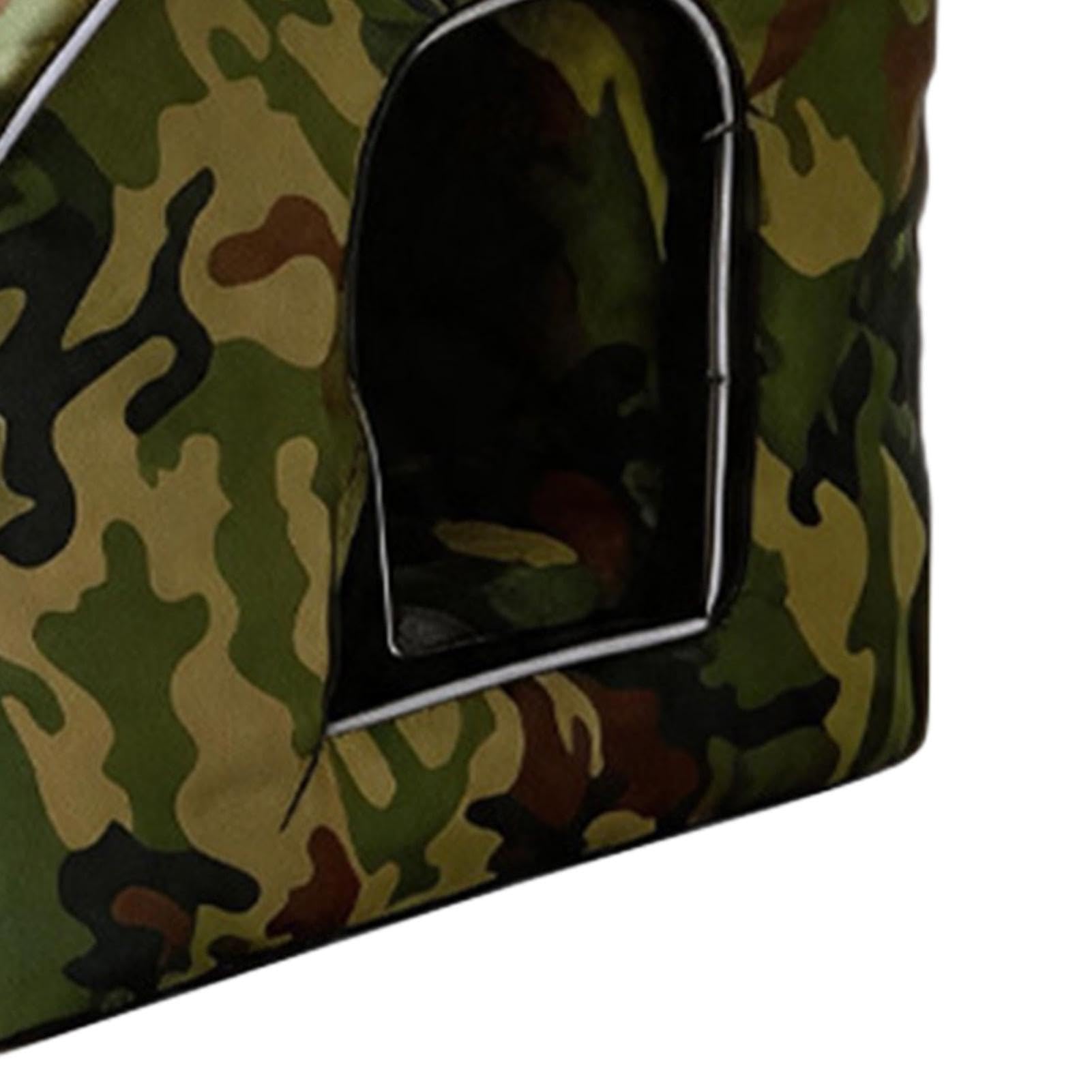 Casa para Gatos con Aire Acondicionado Plegable de 3 Capas con Bolsas Frías | Casa de Mascotas con Aire Acondicionado Para Cachorros, Perros, , Dormitorio, Salón, Patio Trasero, Jardín