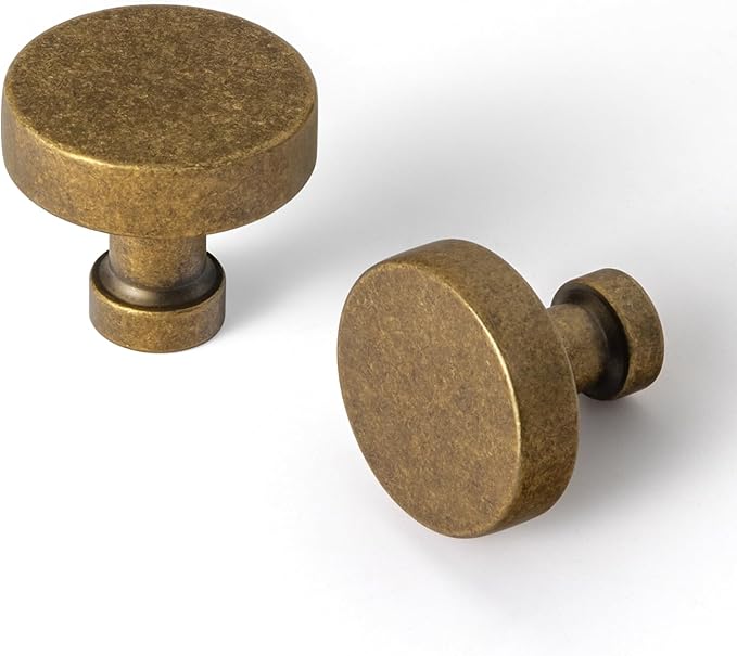 Goo-Ki 12 Pack Antique Brass Cabinet Drawer Knobs Kitchen Hardware - View #8