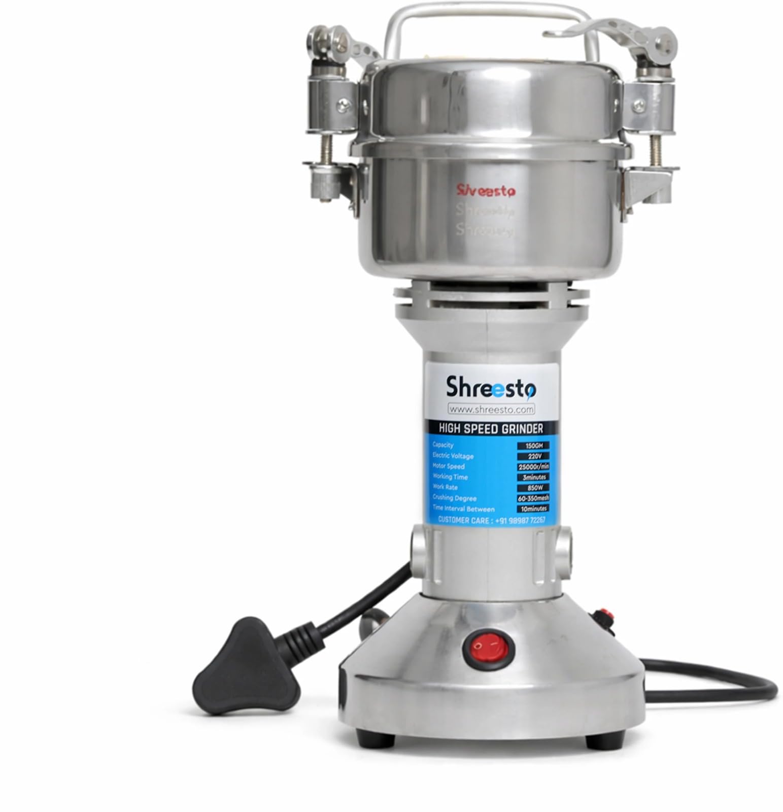 850W Heavy Duty Commercial Mixer Grinder 150g | Stainless Steel 850 W Food Processor (Silver)-picture-28