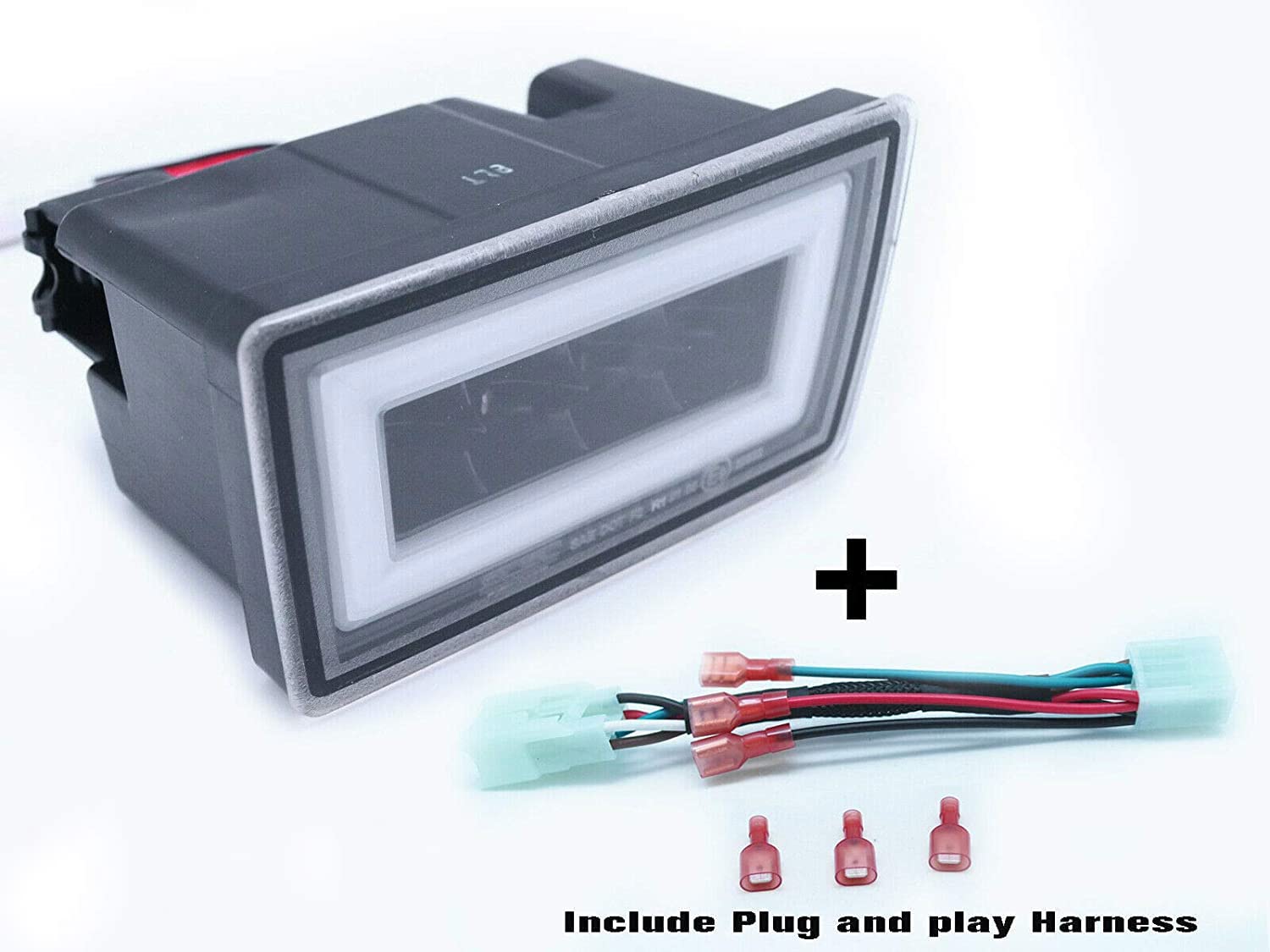 PNP+LED Rear Brake Light For Subaru WRX STI W/DRL White Bar - Smoked Lens F1