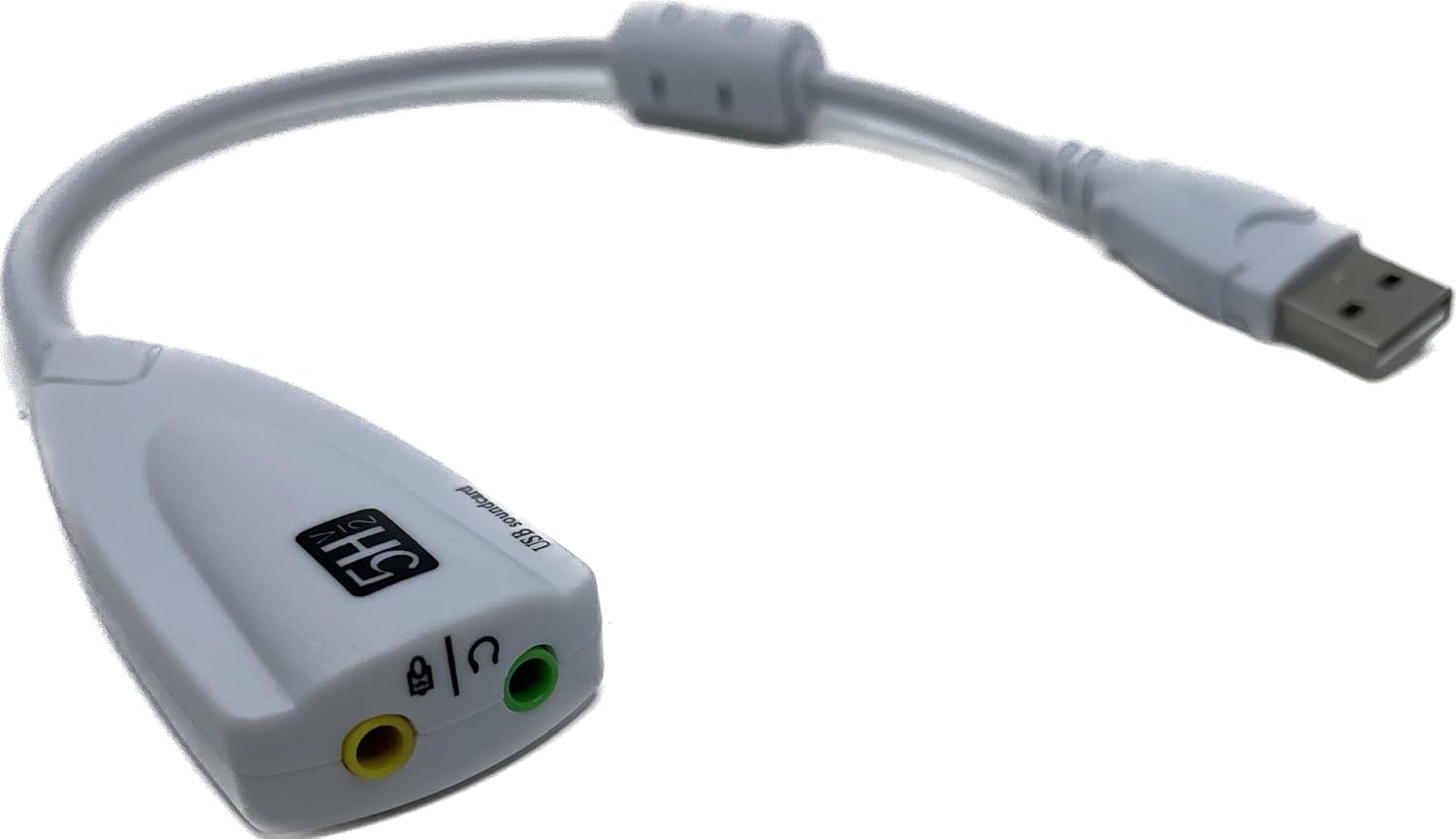 Adaptador USB de sonido con micrófono y salida de auriculares miniatura 1