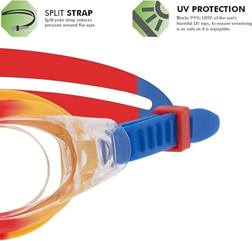 Miniatura 3 de Zoggs Gafas de natación Little Bondi para niños, gafas de natación con protección UV antivaho  Correa de silicona suave y ajuste fácil de deslizar