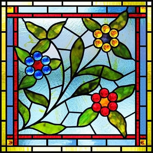Matte Window Film Stained Glass Decorative Uv Window Sticker Privacy Frosted Static Cling Window Decal for Glass