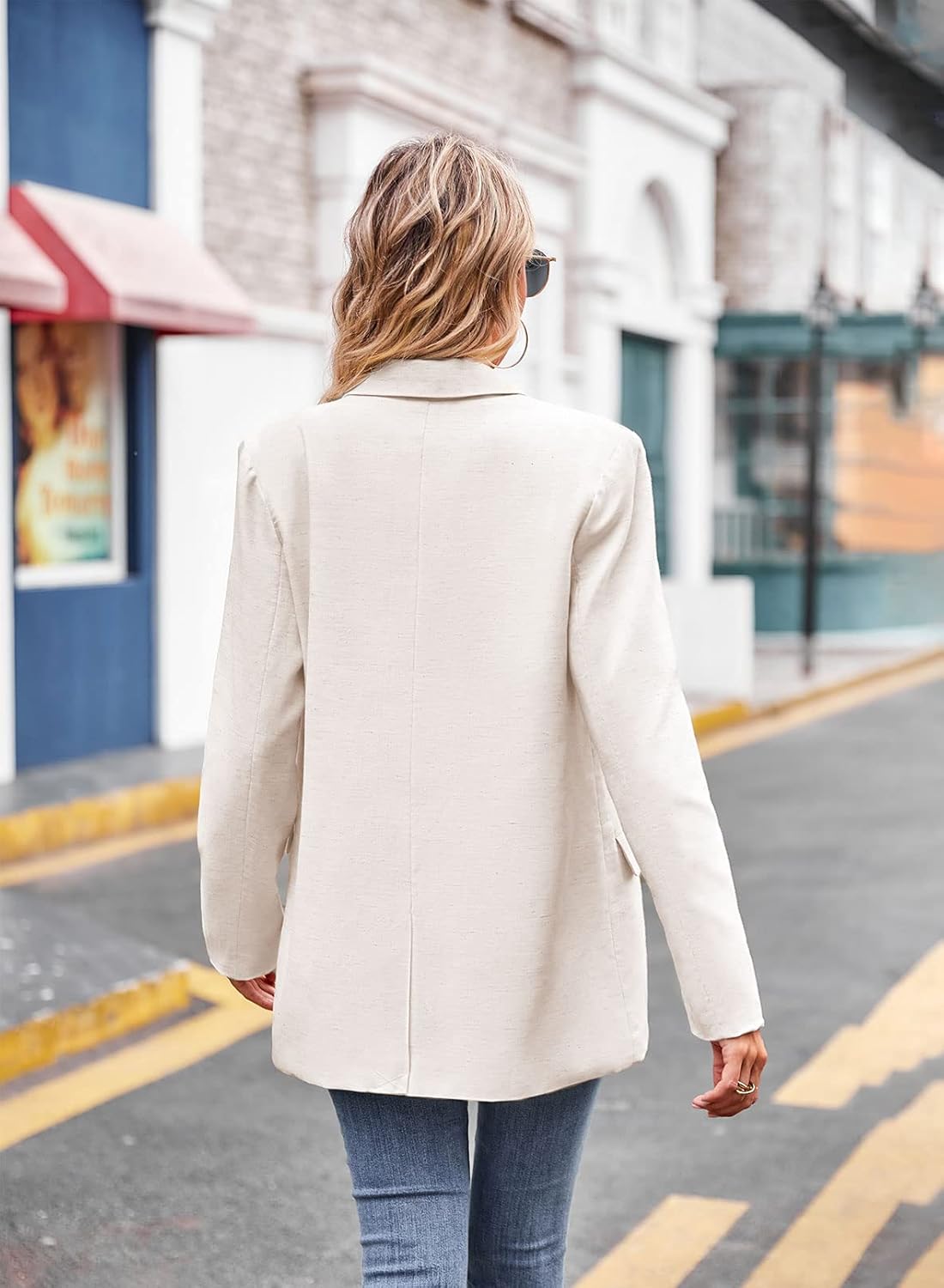 ARTFREE Womens Casual Blazer Button Lapel Long Sleeve Work Business Fashion Blazers Jackets Outfits with Pockets - Image 5