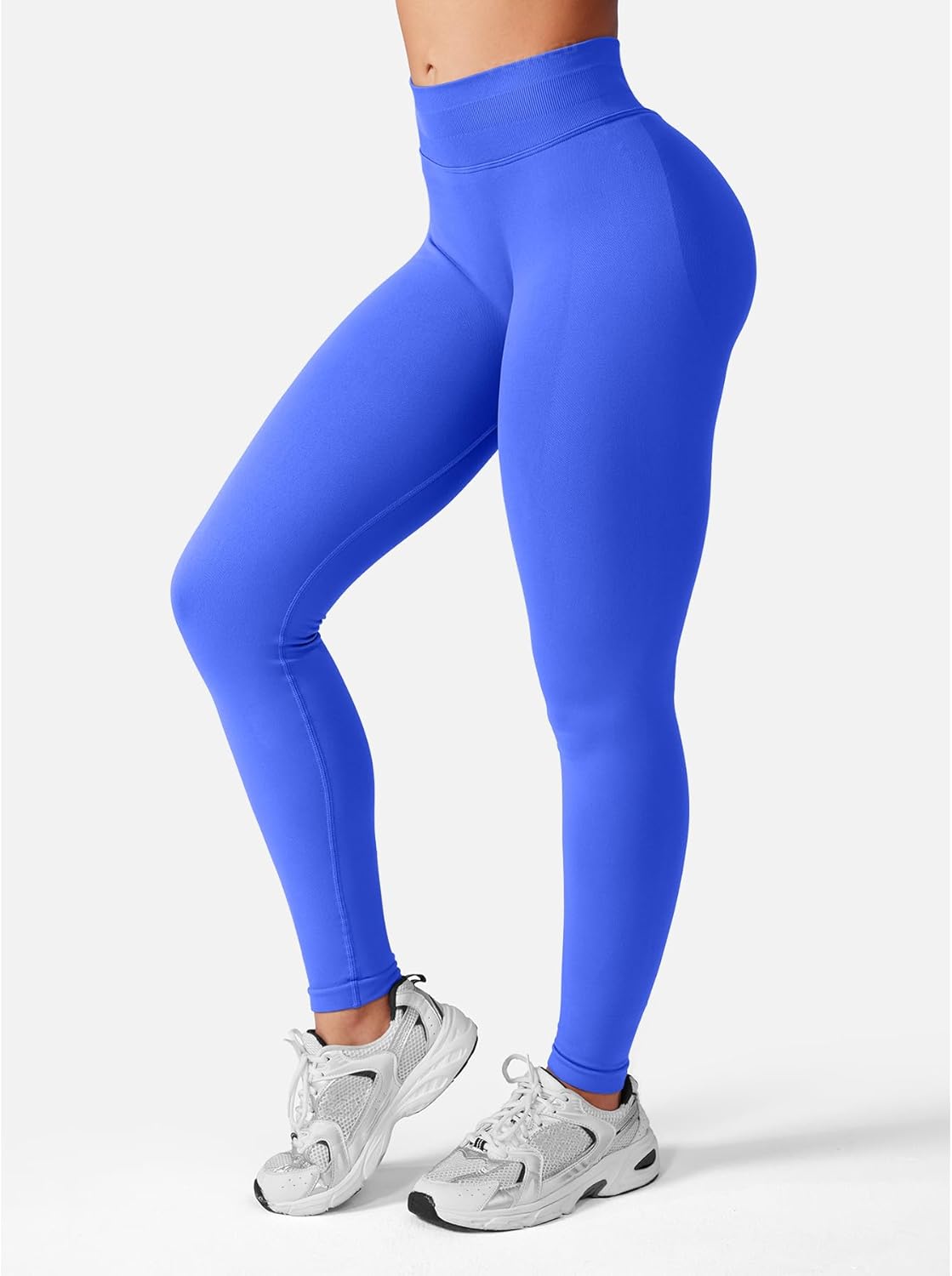 YEOREO SoftHue Workout Leggings for Women Hidden Scrunch No Front Seam Seamless Mid Waist Tummy Control 25" Impact Yoga Pants - Image 2