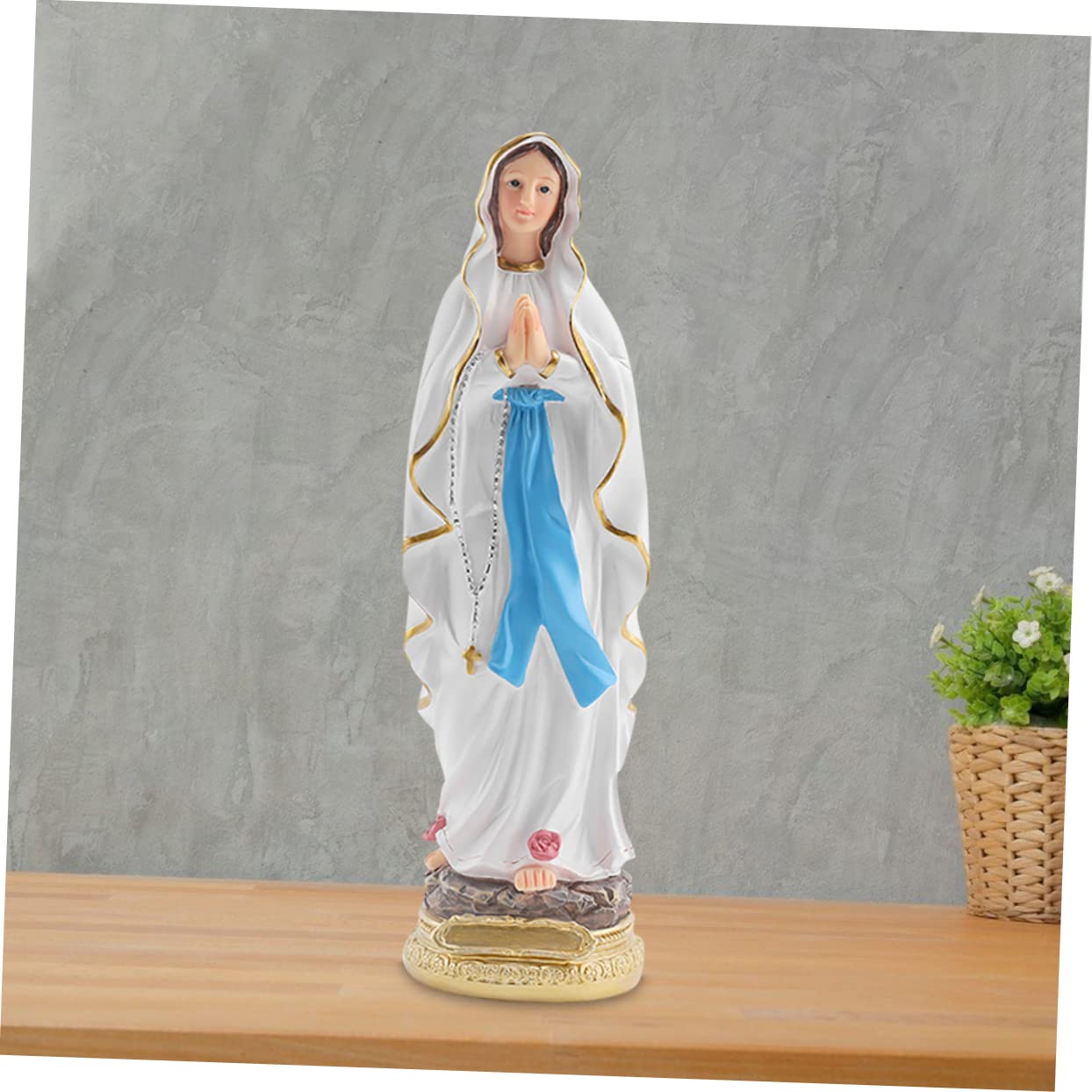 Amazon.co.jp: BESTonZON 聖母マリアフィギュリン 樹脂製 宗教的装飾品