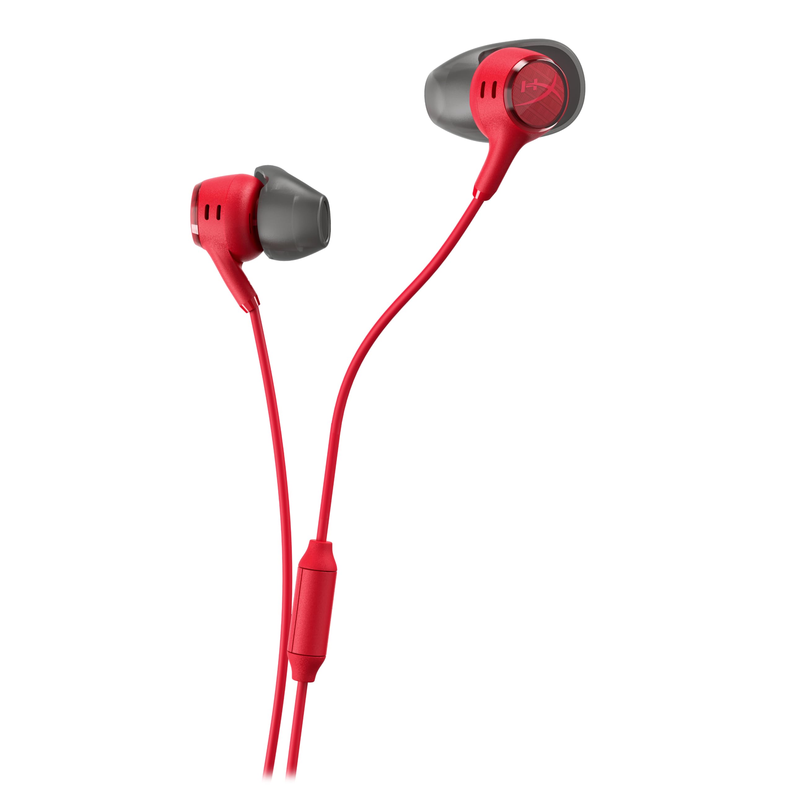 HyperX Cloud Earbuds III, Auricolari Cablate, Rosso | Cuffie Gaming con microfono, gommini da XS a L, controlli, multipiattaforma