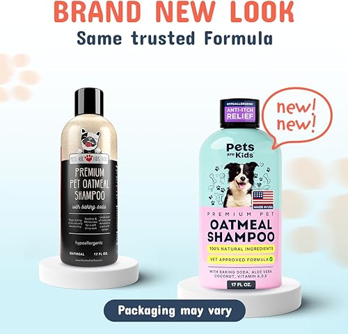 Miniatura 2 de Pets Are Kids Too Champú de avena para perros y acondicionador para perros, bicarbonato de sodio, hipoalergénico, antipicazón, hidratante