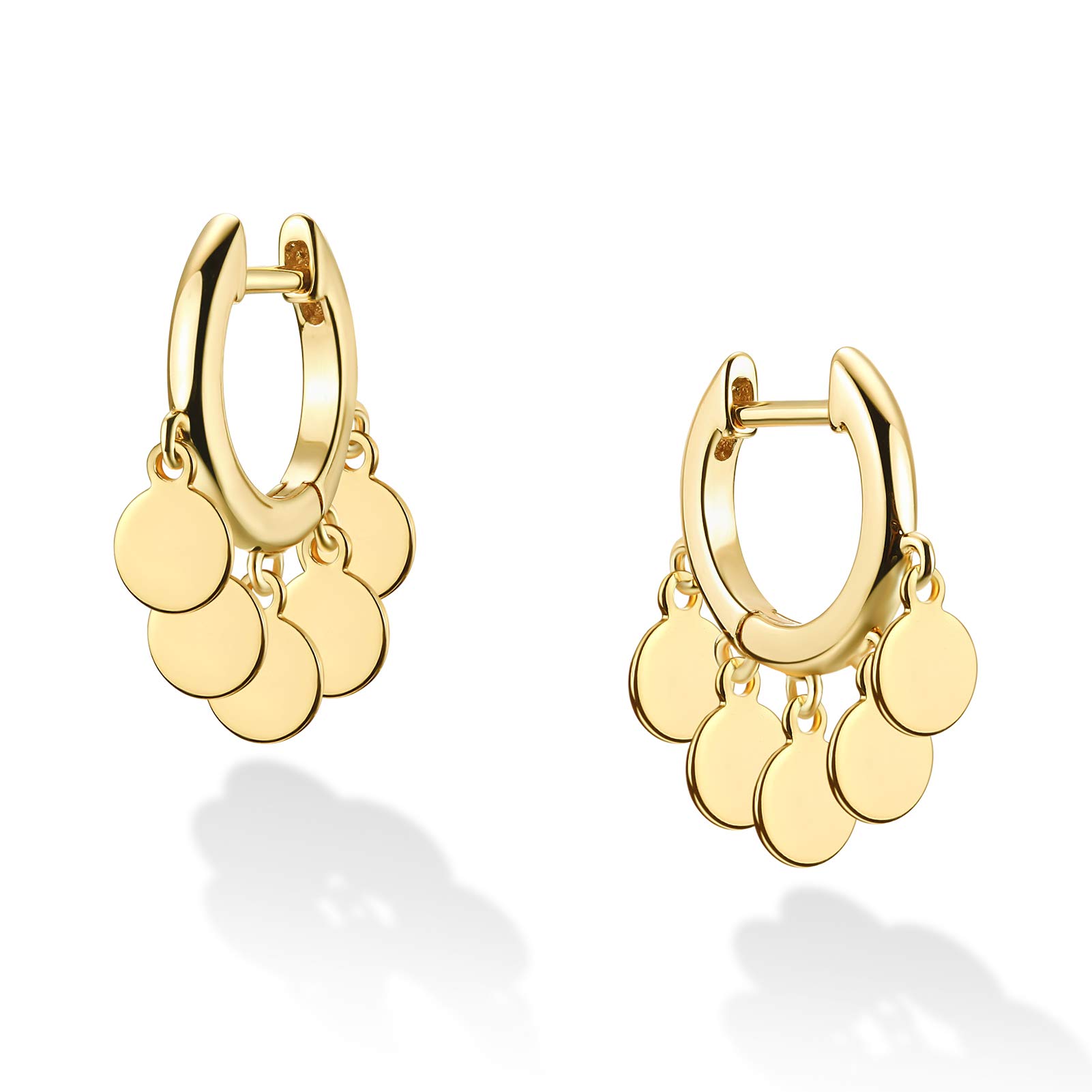 LOYATA Gold Huggie Hoop Earrings 14K Gold Plated Dainty Small Simple Hypoallergenic Jewelry Gift for Women