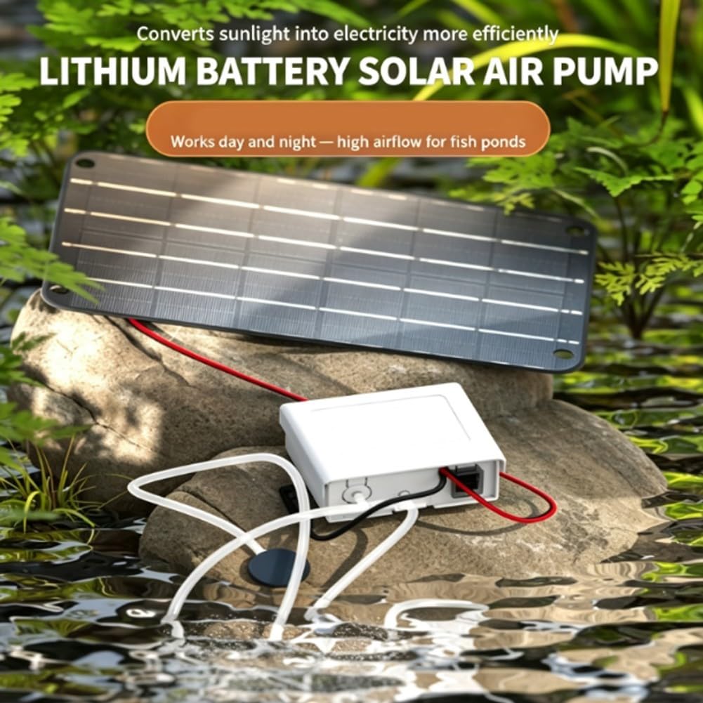Aireador Solar para Estanque con para batería 24h Aireador Solar(A)